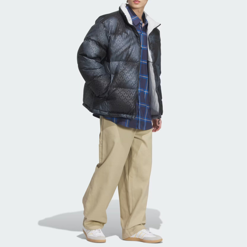 adidas adidas Rev Down Jacket Asia Sizing 'Black Gresix' JD3746 outlook