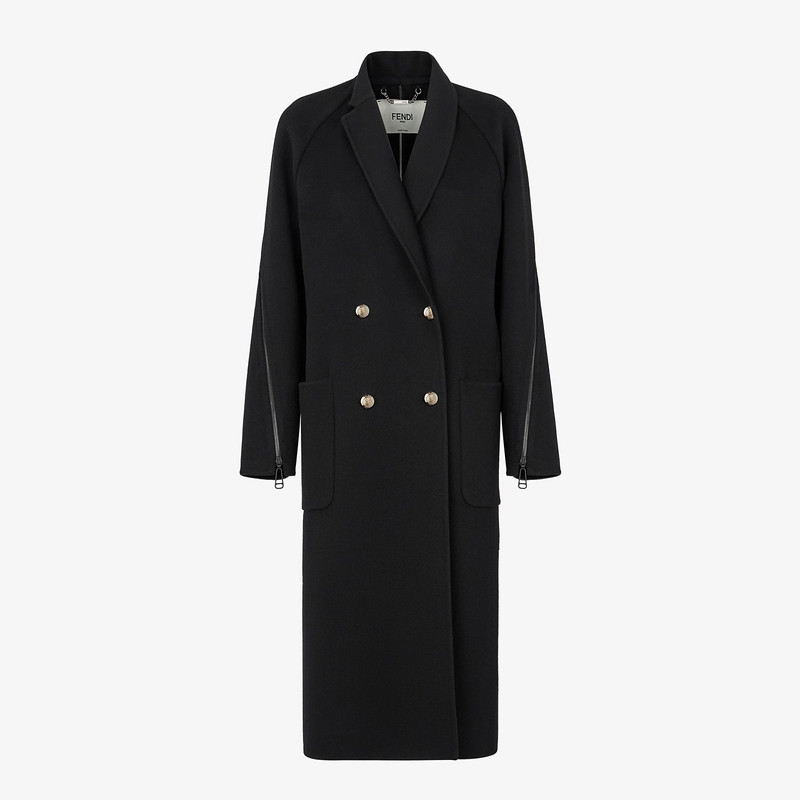 Black wool coat 1