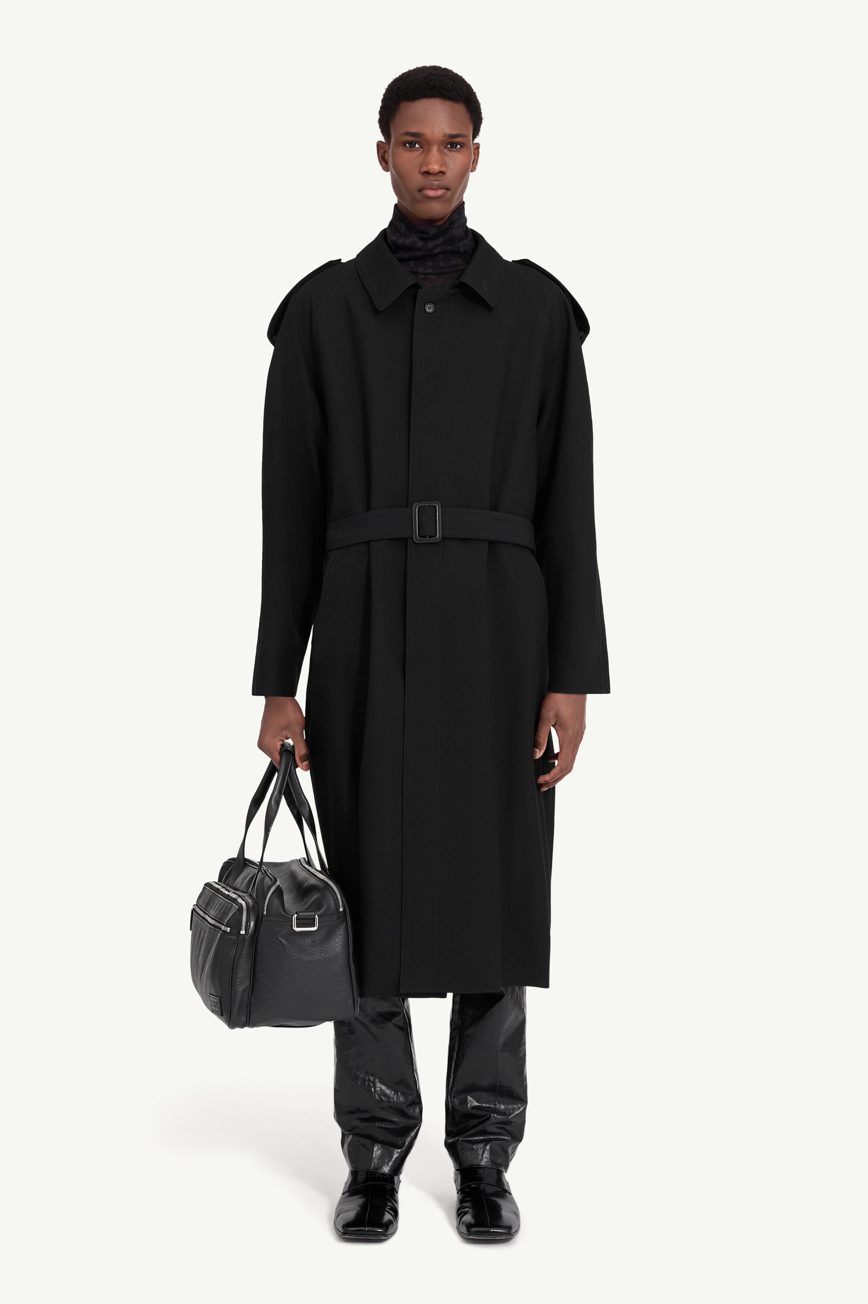 Wool trench coat - 2