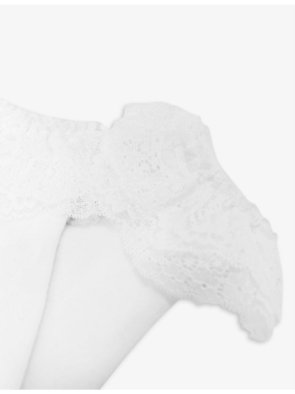 Bonneterie frilled cotton-blend socks - 3
