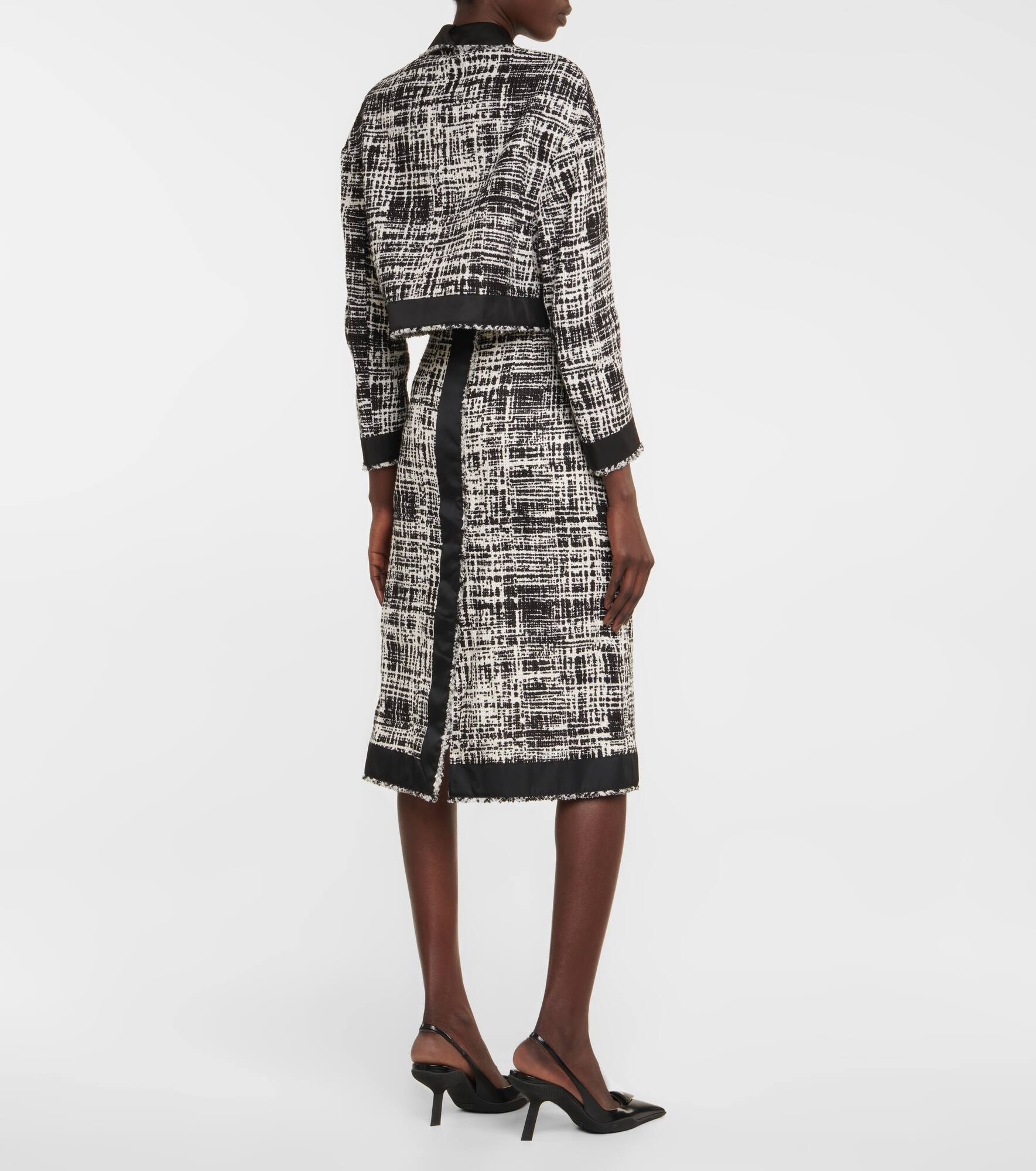 Tweed midi skirt - 3