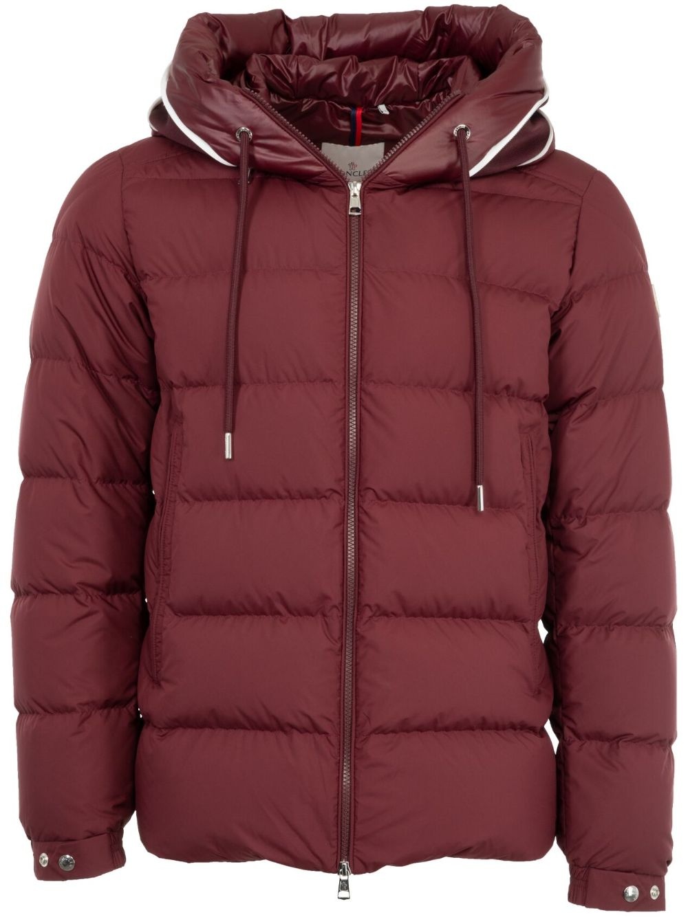 Moncler logo patch padded jacket clearance