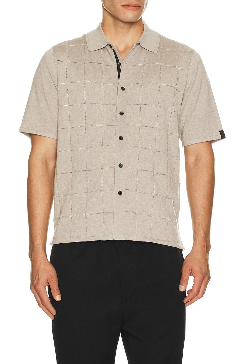 rag & bone Window Pane Dalton Knitted Shirt outlook