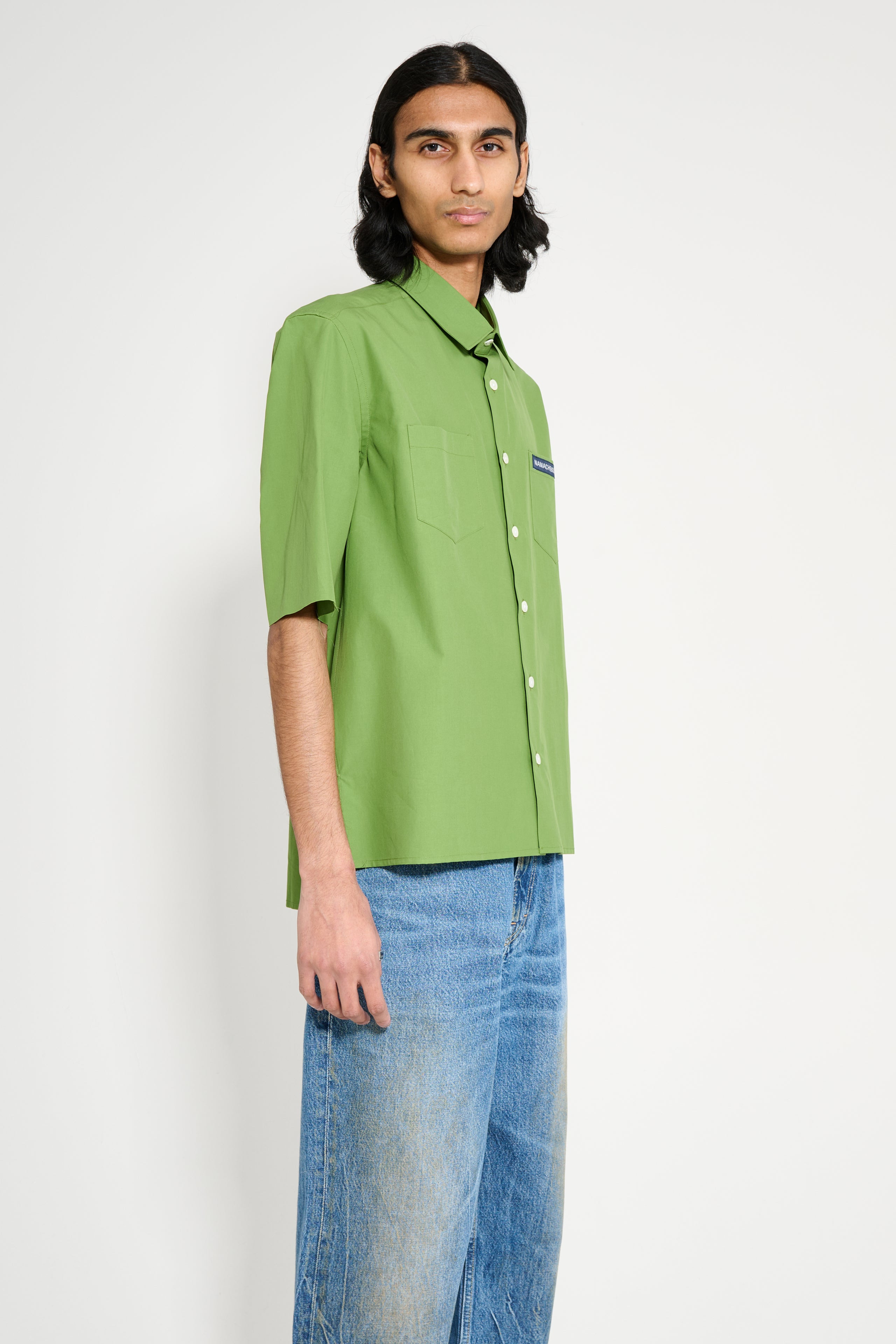 NAMACHEKO SHORT SLEEVE GUARDIA SHIRT GRASS GREEN - 3