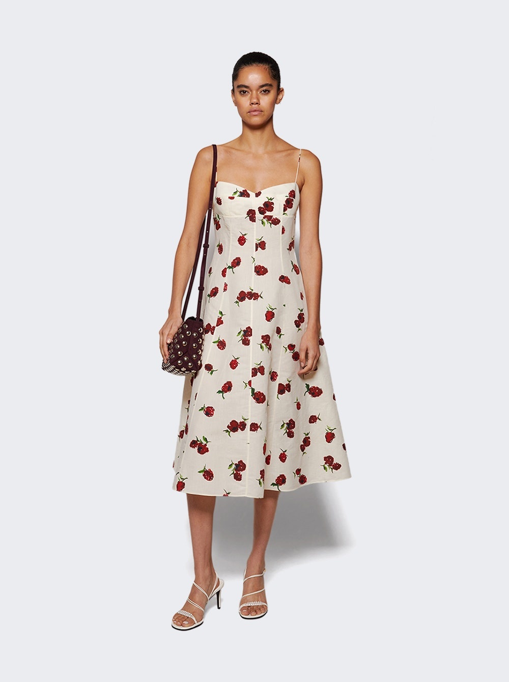 Isabella Dress Rasberry And Cream - 5