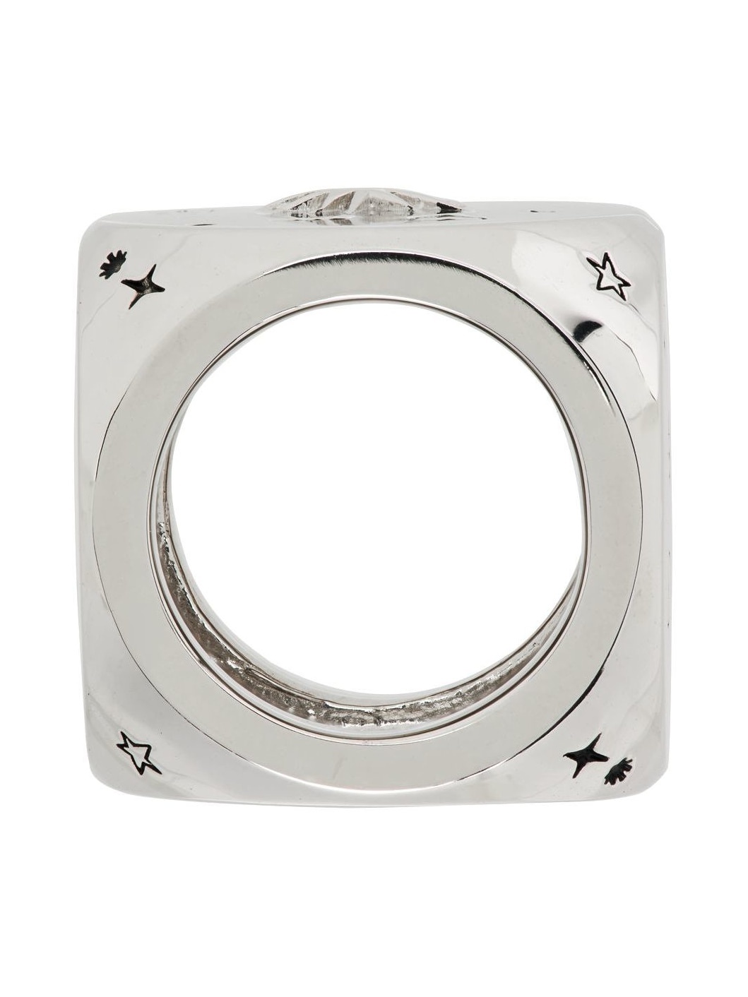 【関税込み】We11done シルバー ロゴ リング We11done Silver Logo & Graphic Dice Ring | REVERSIBLE