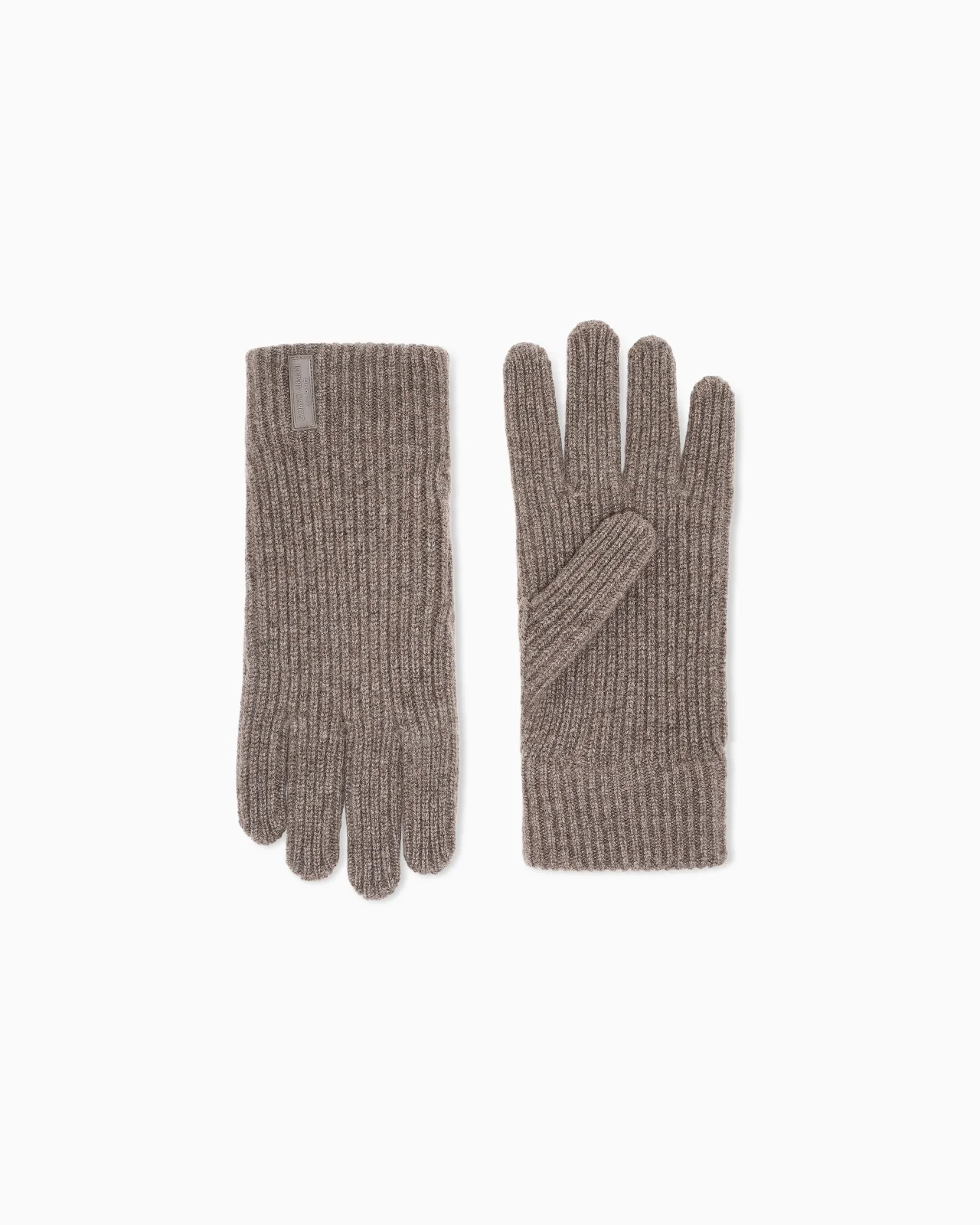 RIBBED SEAMLESS CASHMERE GLOVES - 1