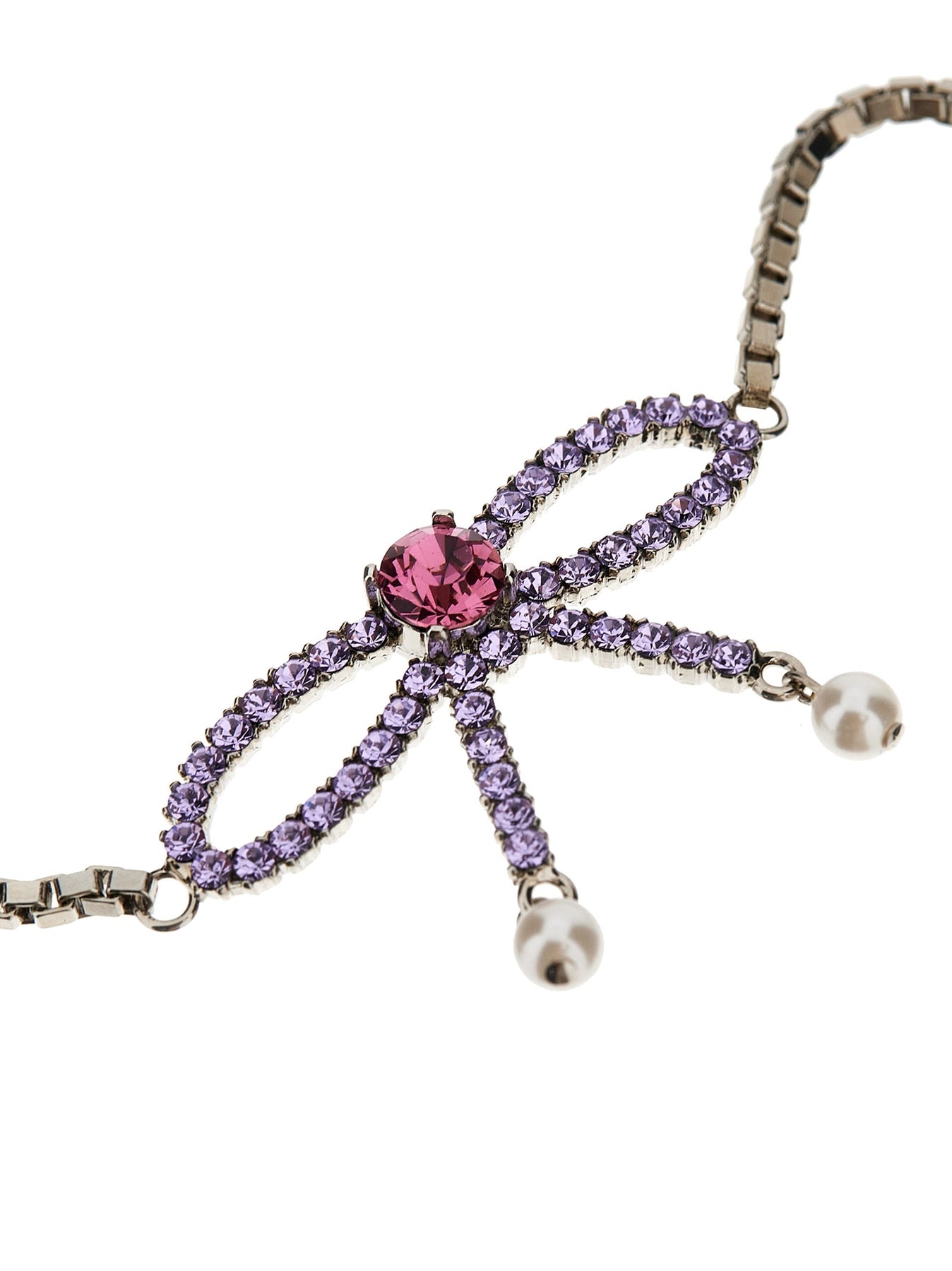 Bow Crystal Long Earrings Jewelry Multicolor - 2