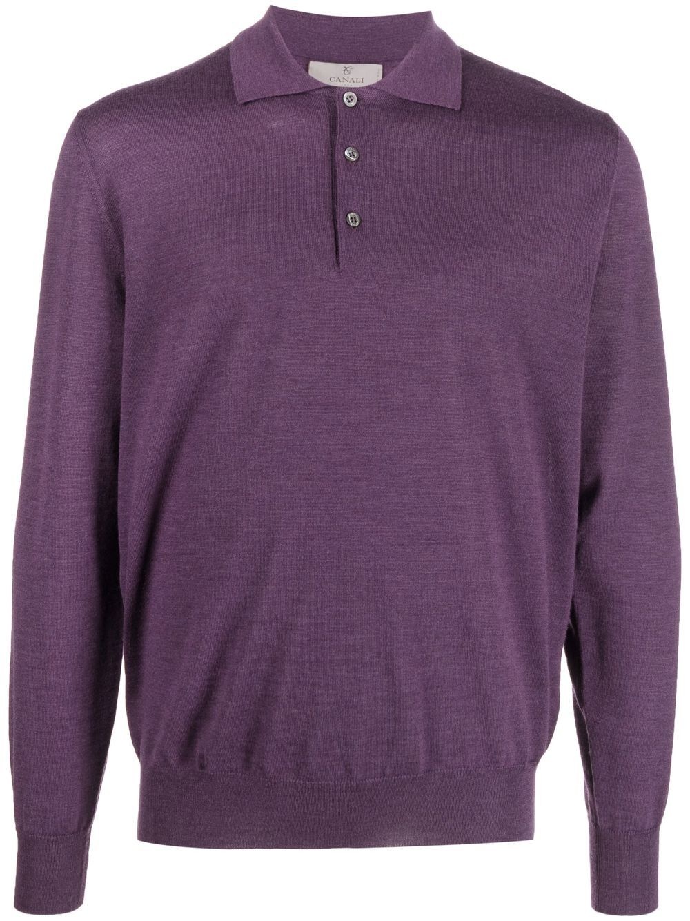 long-sleeved polo shirt - 1