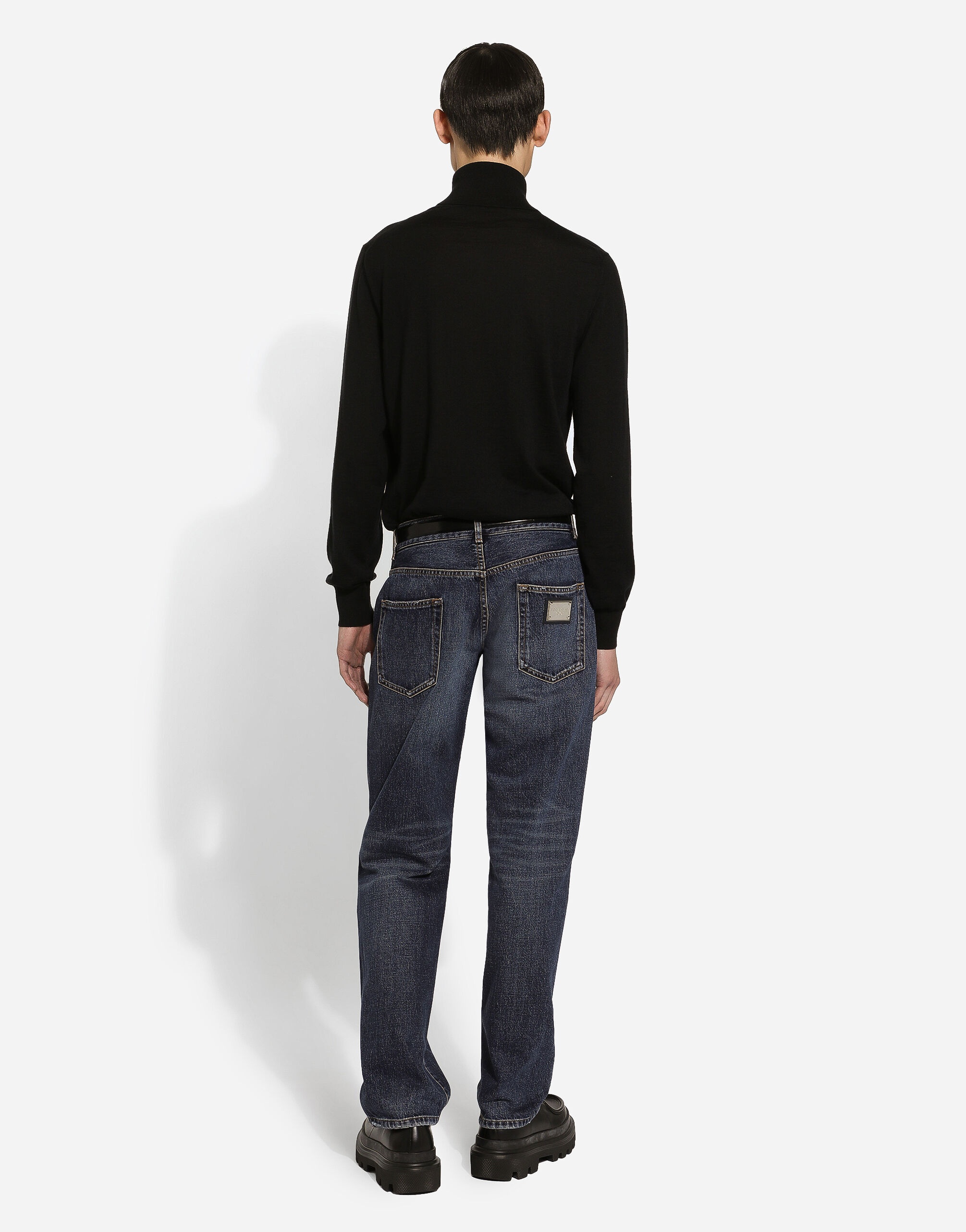 Classic blue denim jeans - 3