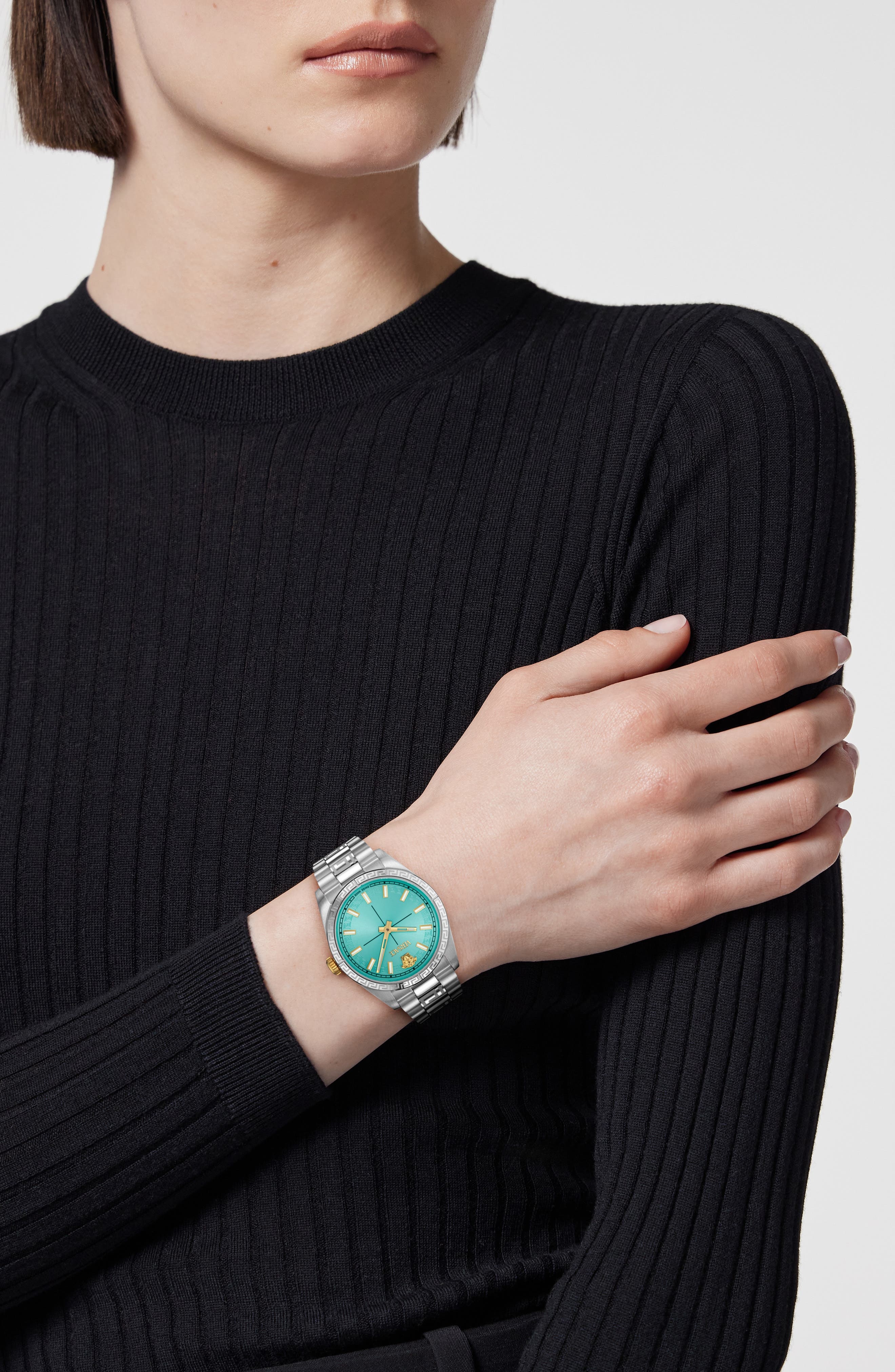 Versace Greca Millenyium Bracelet Watch, 32mm in Stainless Steel at Nordstrom - 2
