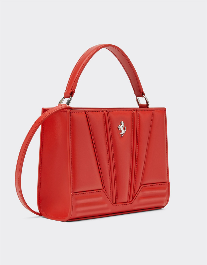 Ferrari Ferrari GT leather micro tote bag with scoubidou detail outlook