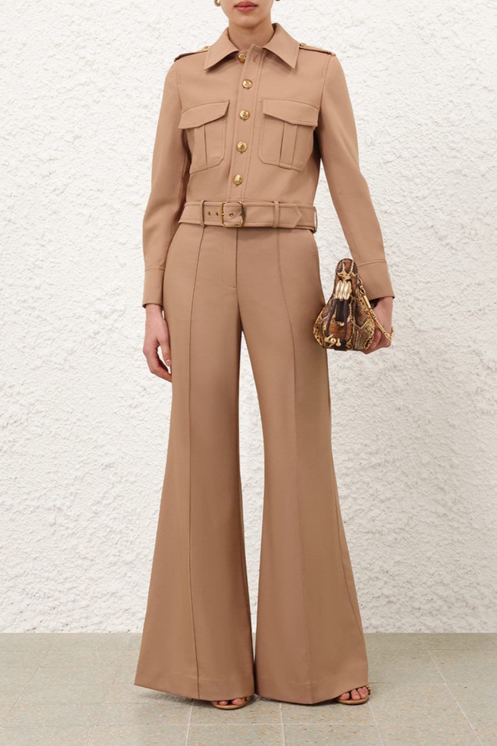 Hypnotic Stretch Wool Flare - 2