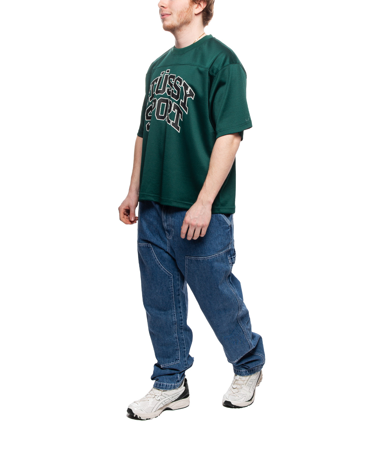 Stüssy Sport Mesh Football Jersey Green | REVERSIBLE