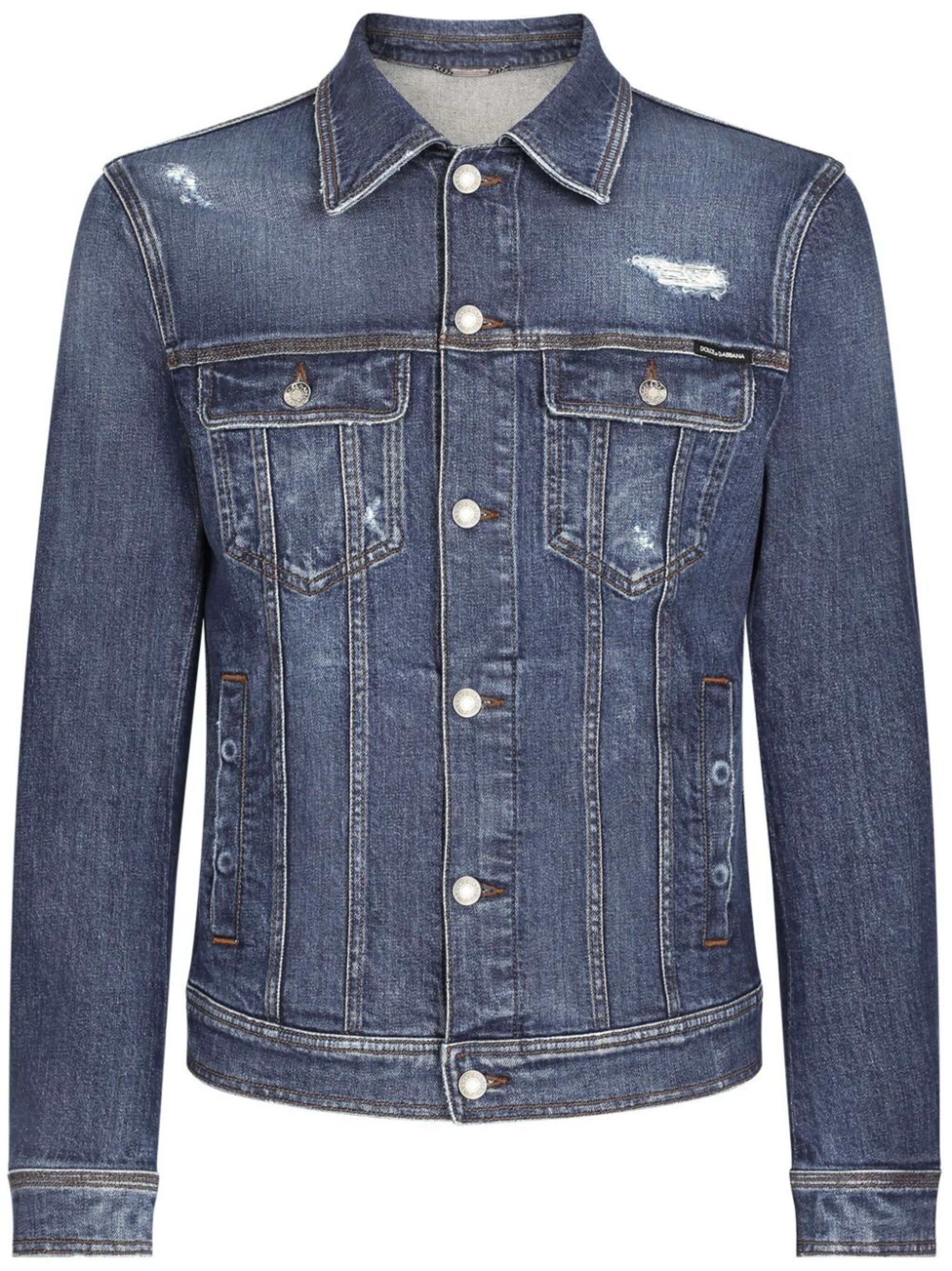 DOLCE&GABBANA デニムジャケット 38 ラインストーン アーカイブ Dolce & Gabbana buttoned denim jacket | eraldo | REVERSIBLE