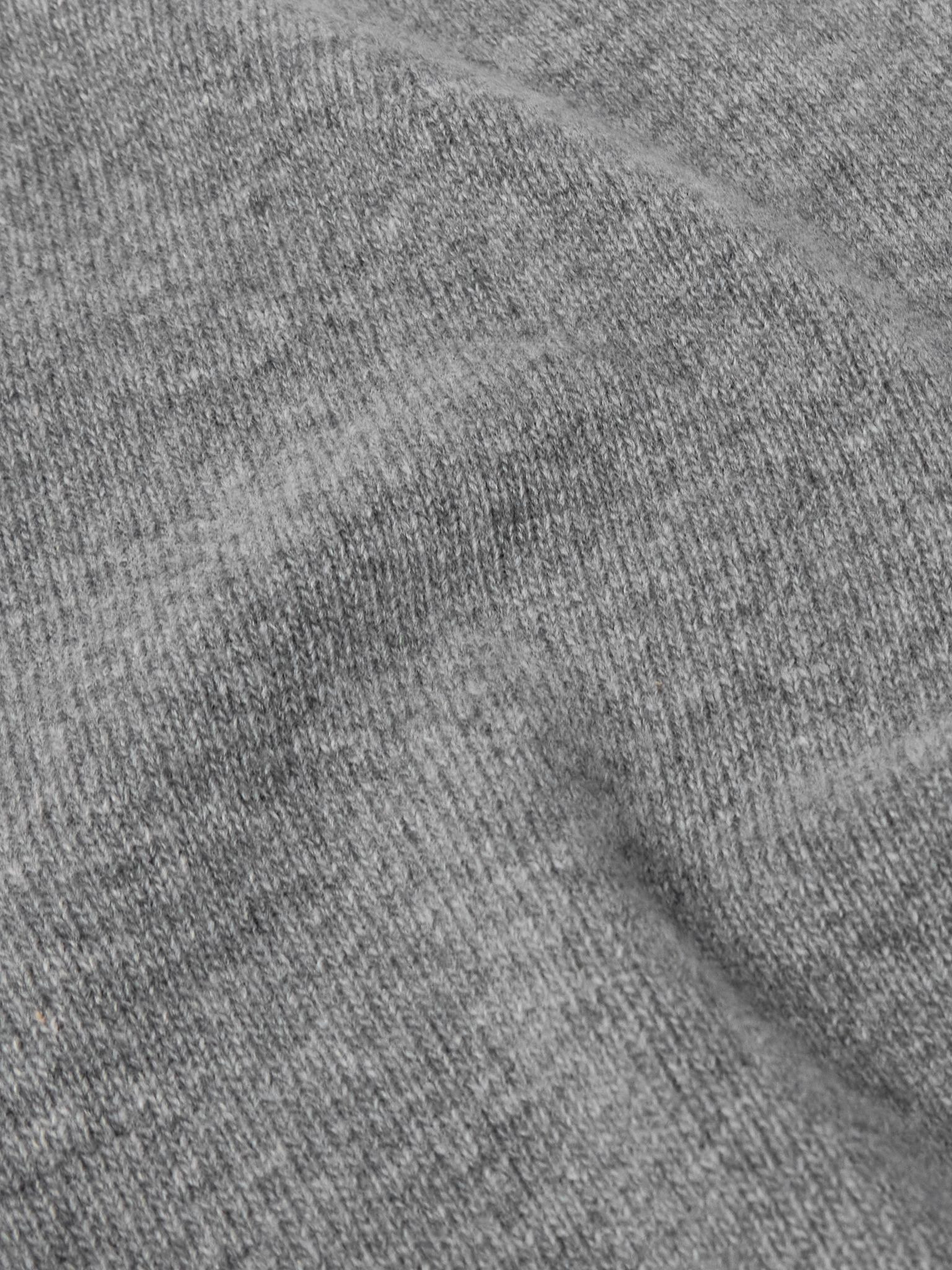 Merino Wool and Cashmere-Blend Sweater Gray - 5
