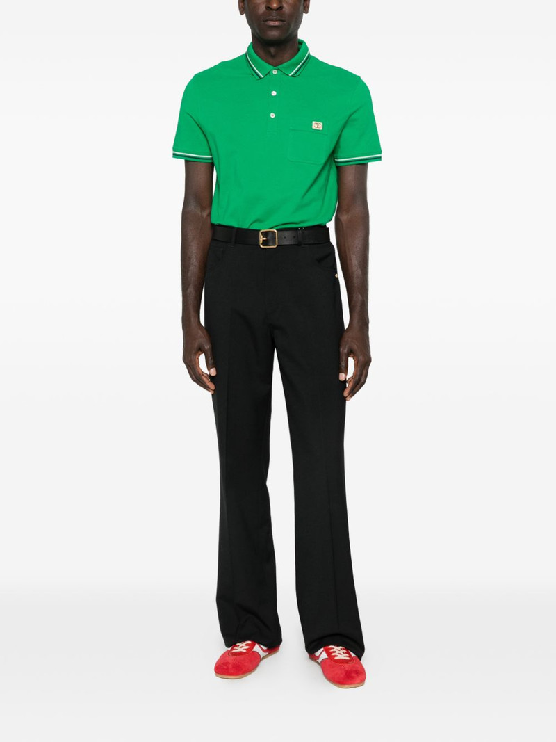 Valentino pocket trim polo T-shirt outlook