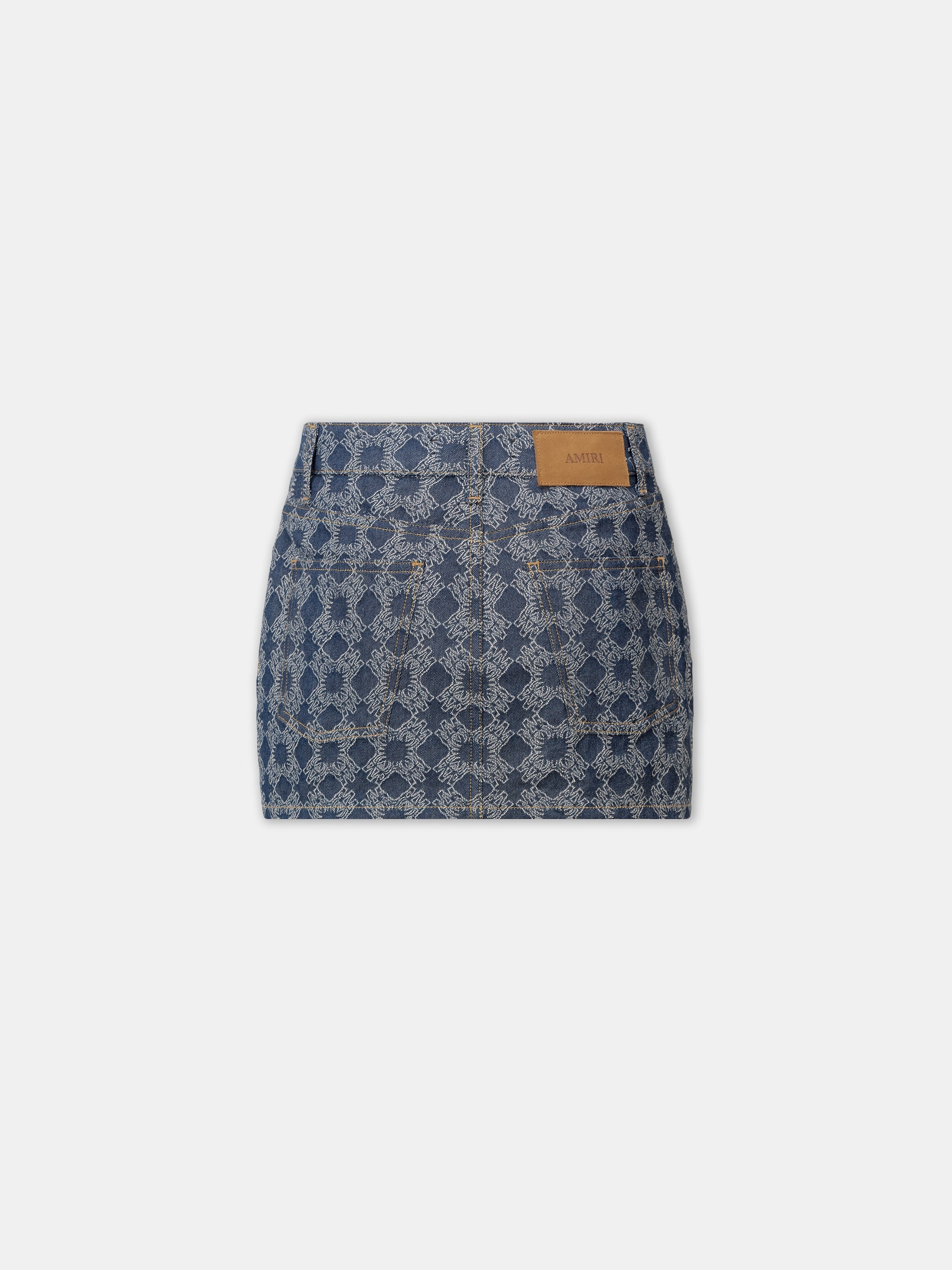 WOMEN'S MA QUAD DENIM MINI SKIRT - 4