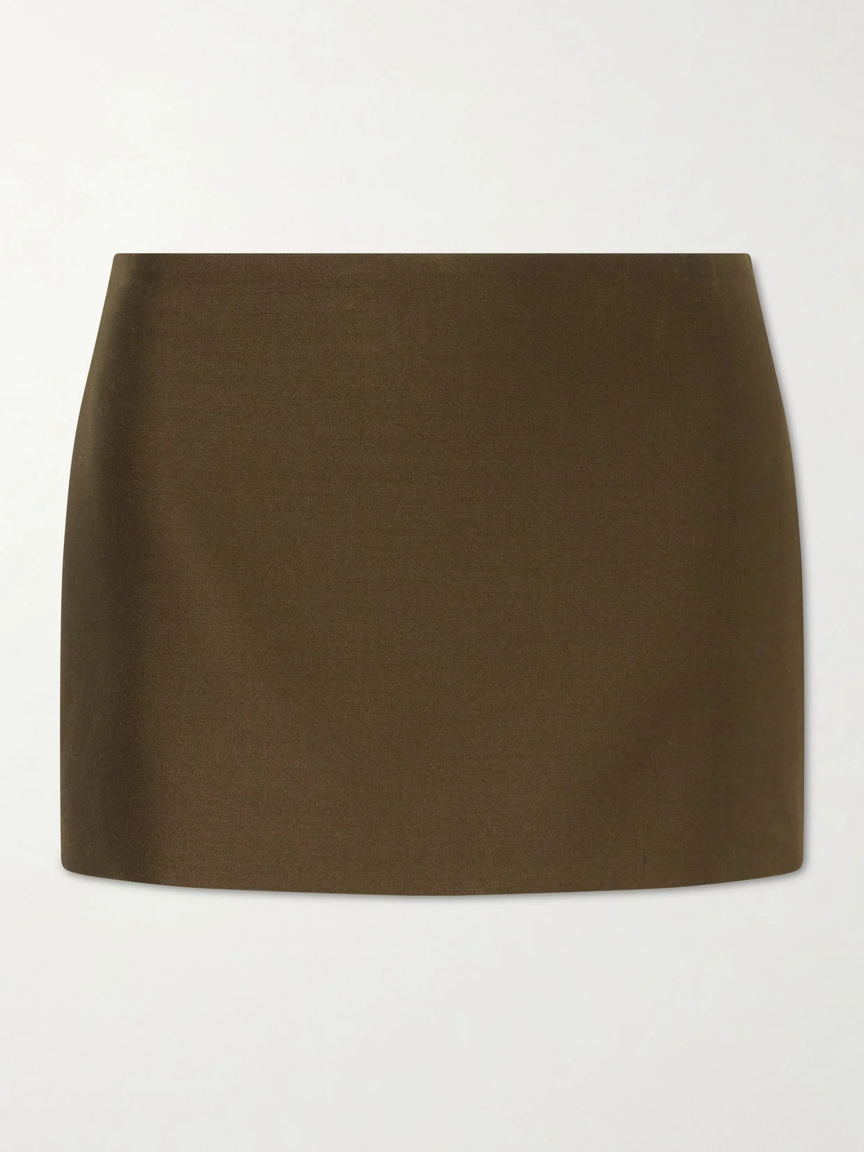 Jett Wool And Silk-blend Cady Mini Skirt - 1