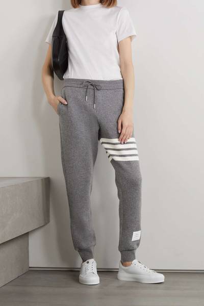 Thom Browne Striped cashmere-blend track pants outlook