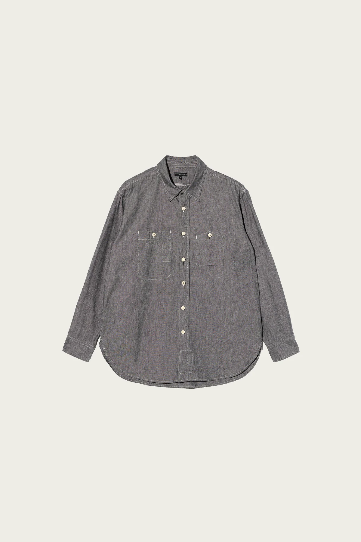 Work Shirt - Grey Cotton Chambray - 1