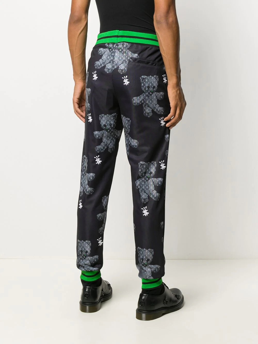 Teddy-print track trousers - 4