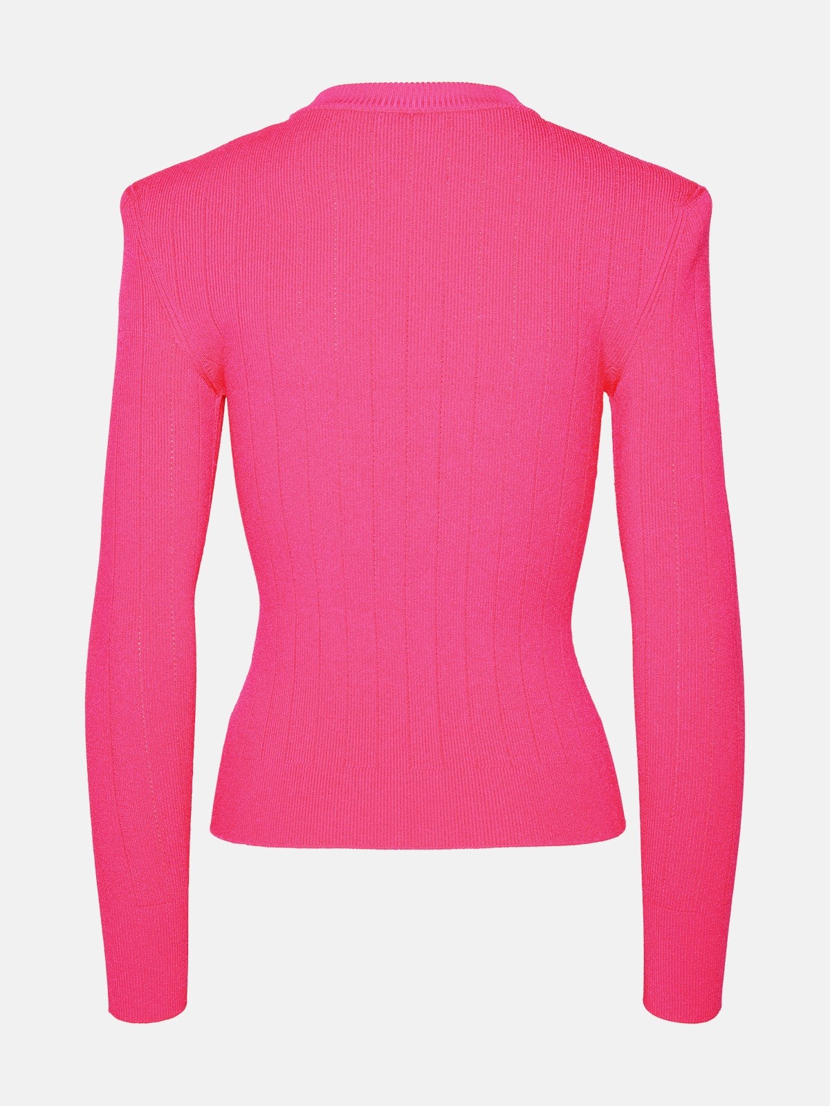 FUCHSIA VISCOSE BLEND SWEATER - 3