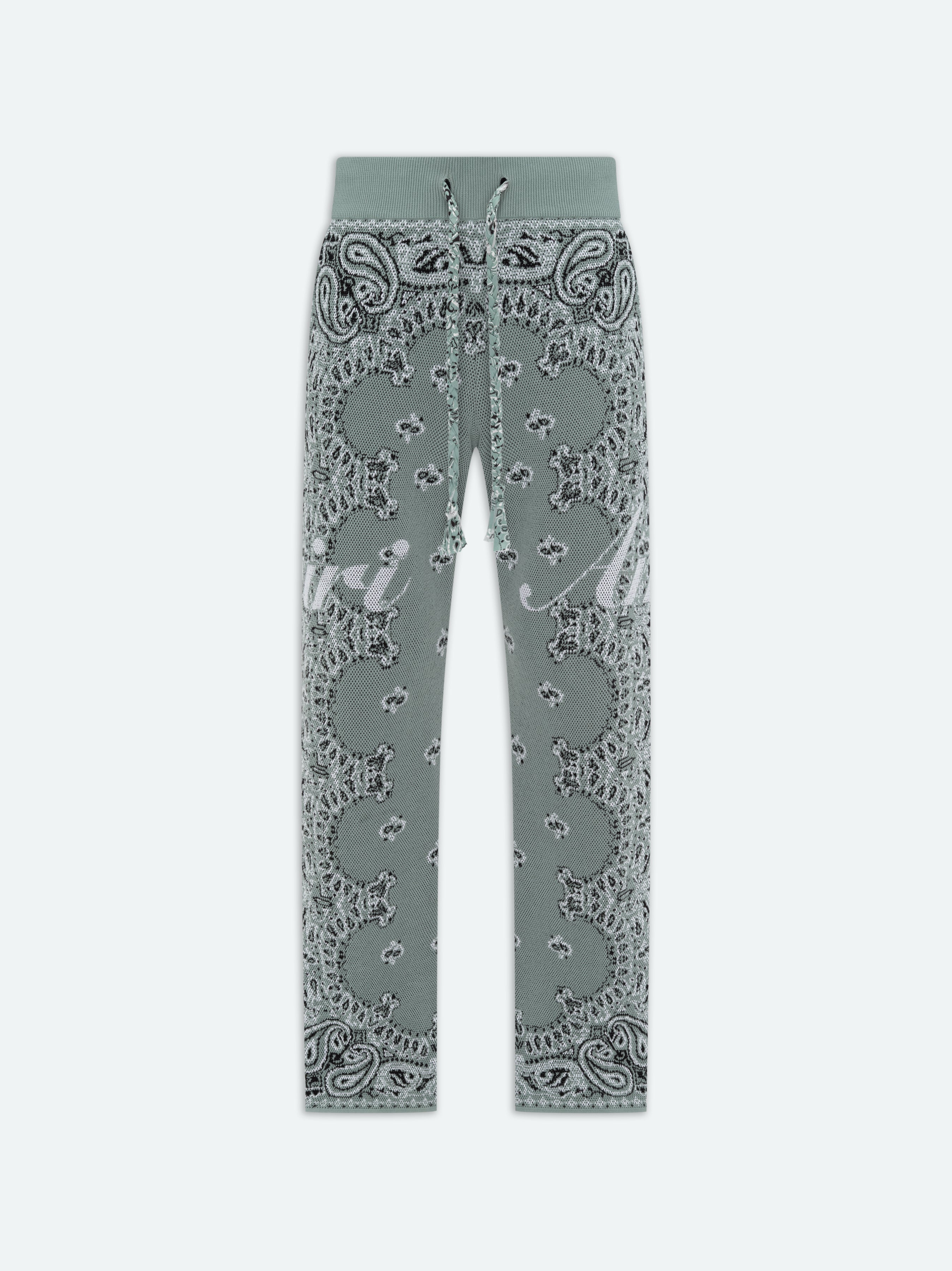 BANDANA KNIT KICK FLARE PANT - 1
