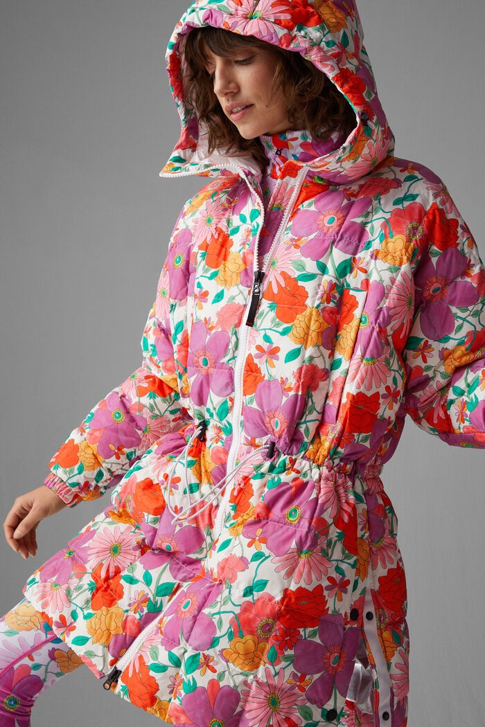 Yama Quilted coat in Violet/Pink - 7