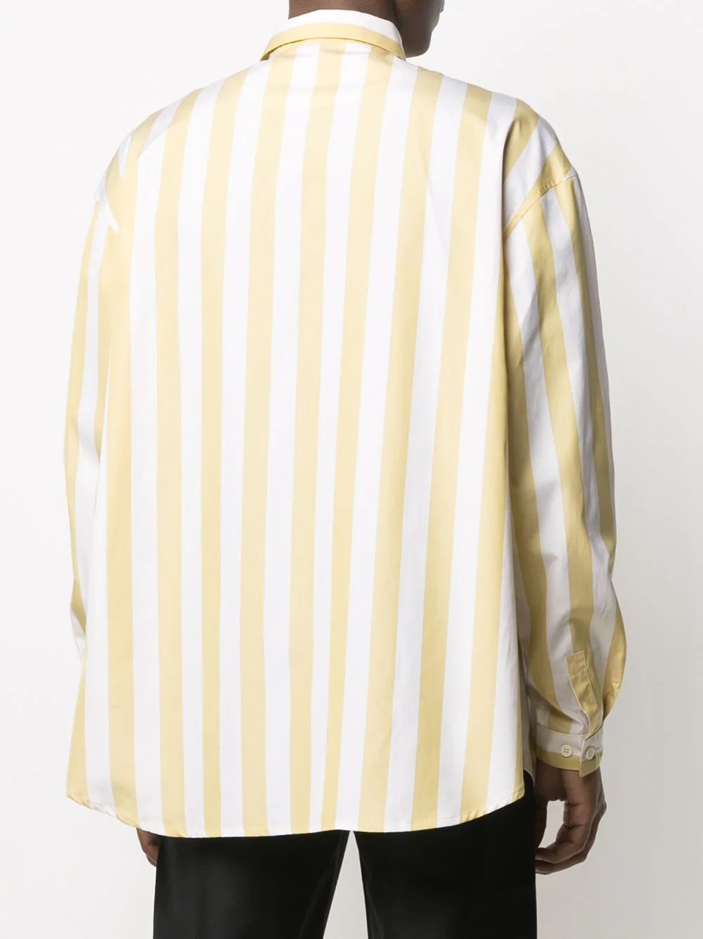 vertical stripe-print shirt - 4