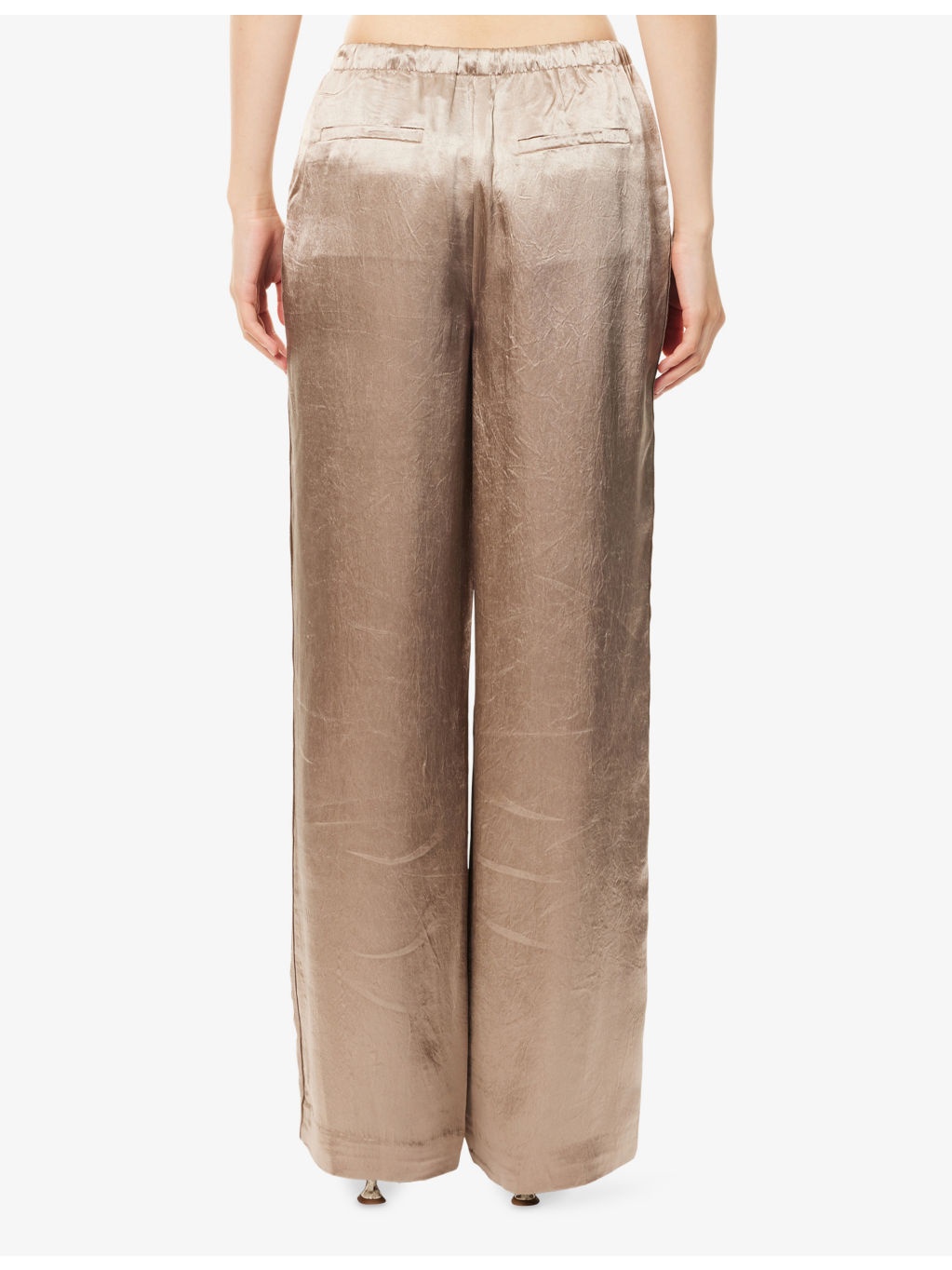 Elliat Straight-Leg Satin Trousers - 4
