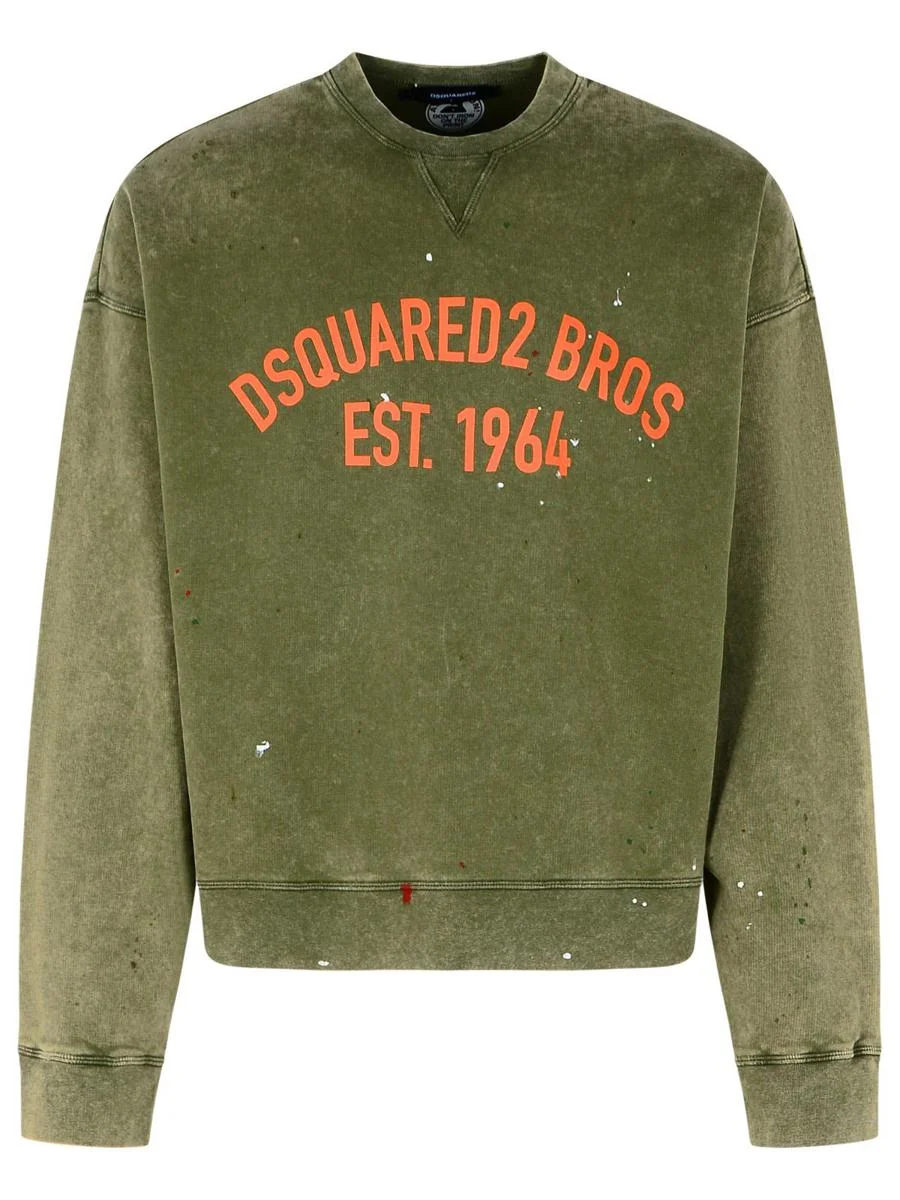 DSQUARED2 'Cypro' Green Cotton Sweatshirt - 1