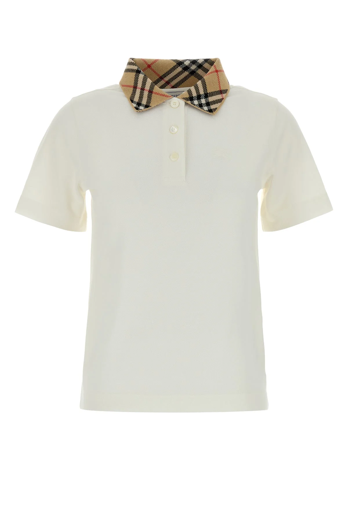 White piquet polo shirt - 1