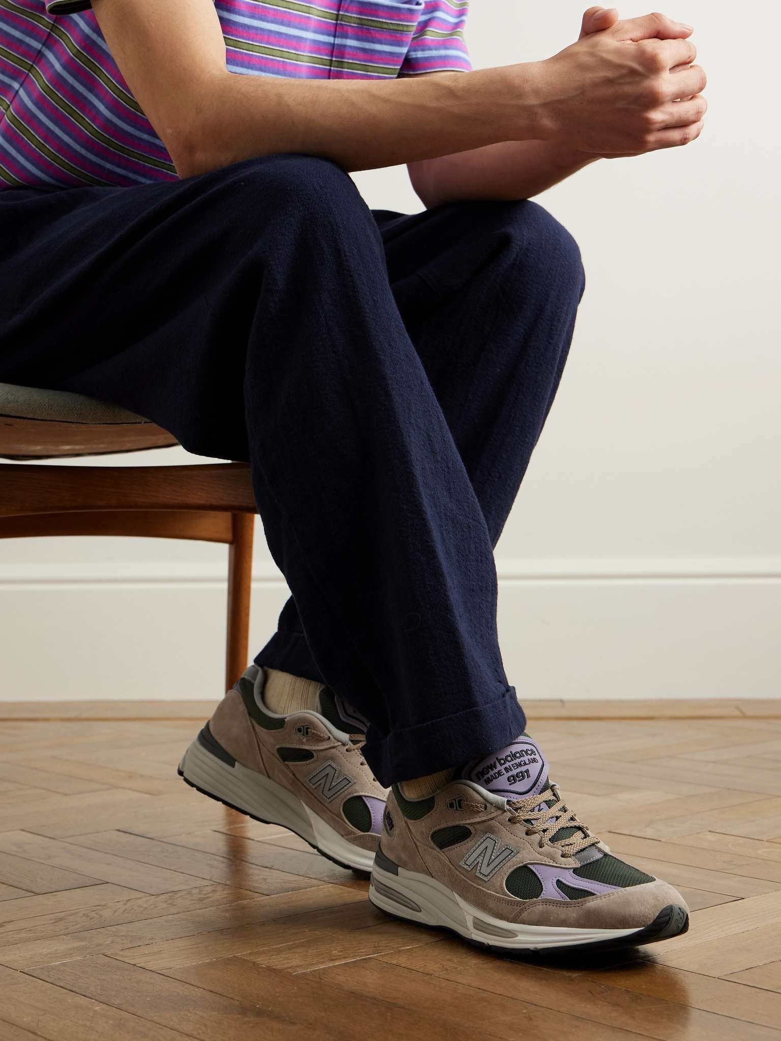 991v2 Suede, Leather and Mesh Sneakers - 2