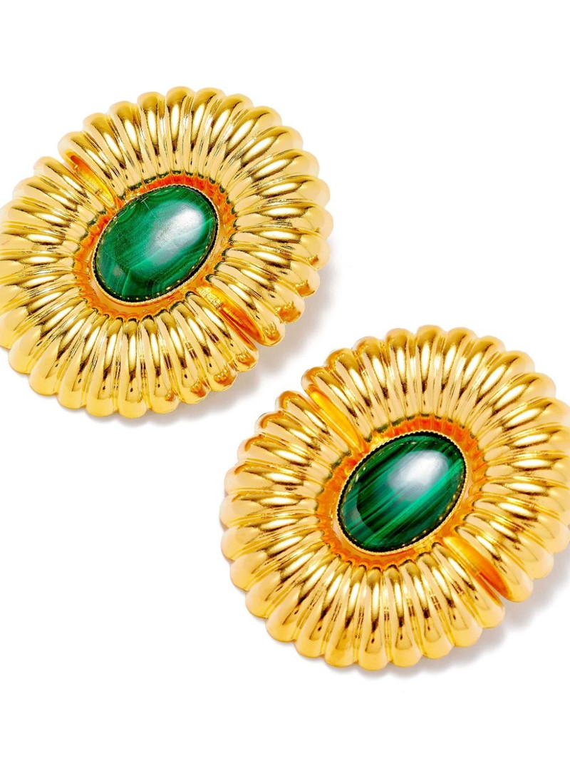 DESTREE embossed stud earrings outlook