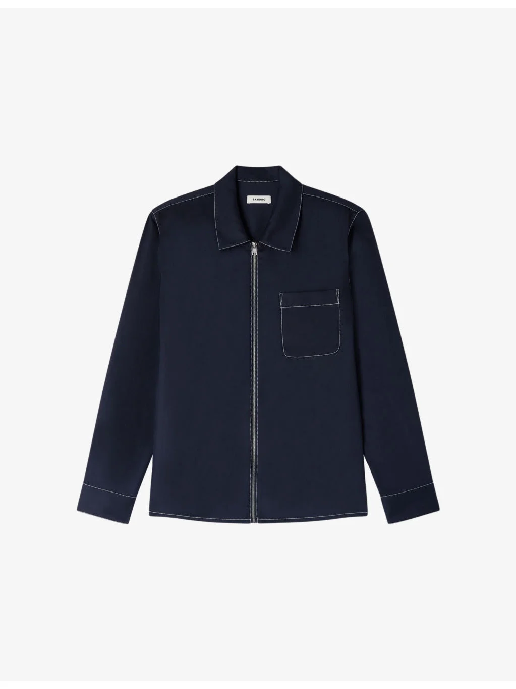 Relaxed-Fit Zip-Up Lyocell-Blend Shirt - 1