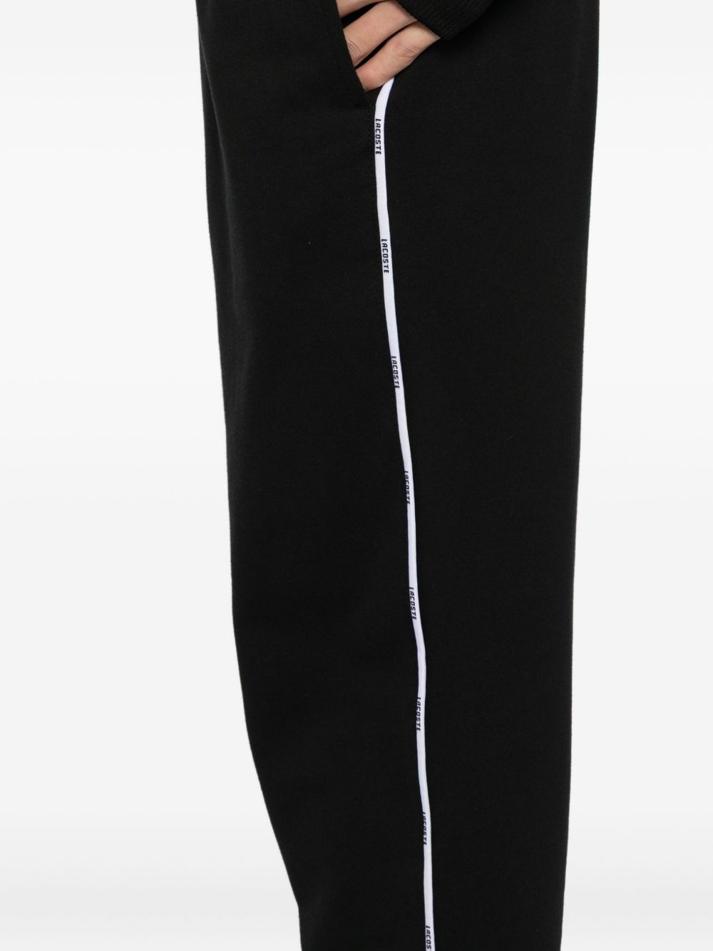 logo-trim cotton track pants - 5