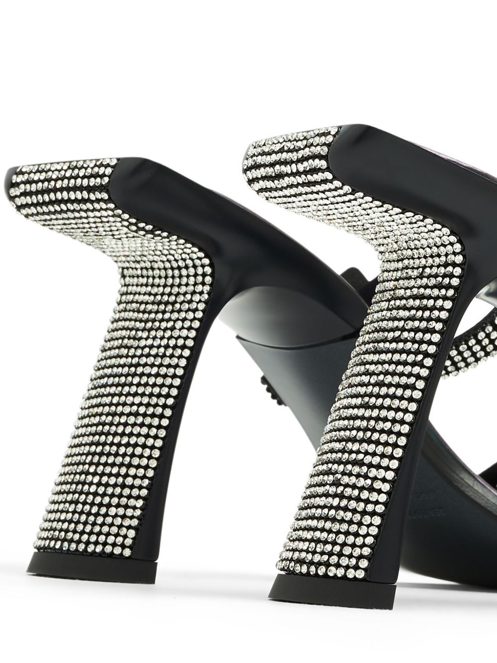 Ewa 80mm crystal-embellished mules - 3