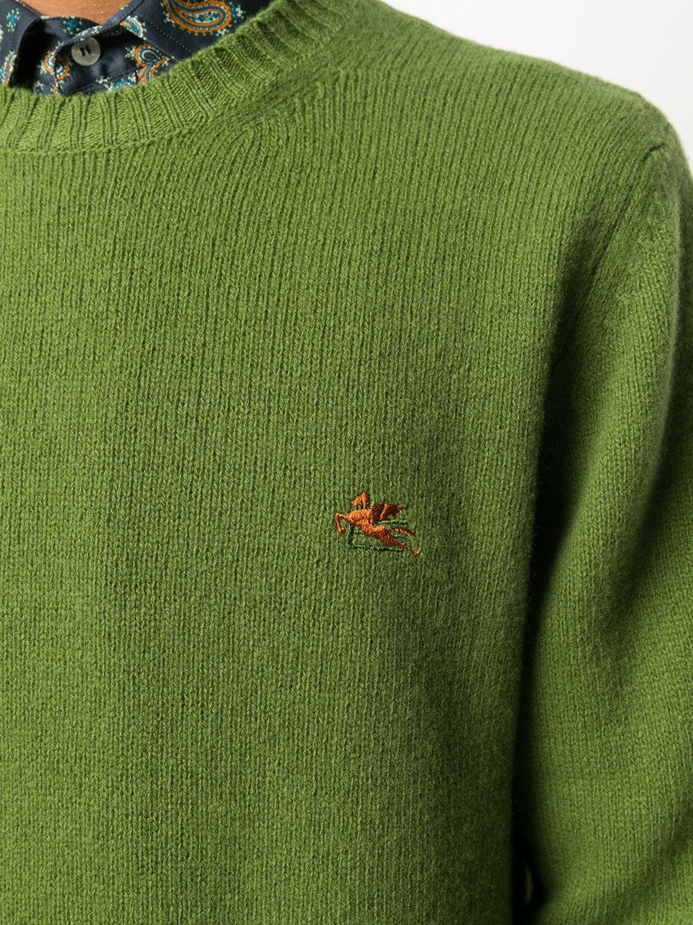 embroidered logo crewneck jumper - 5