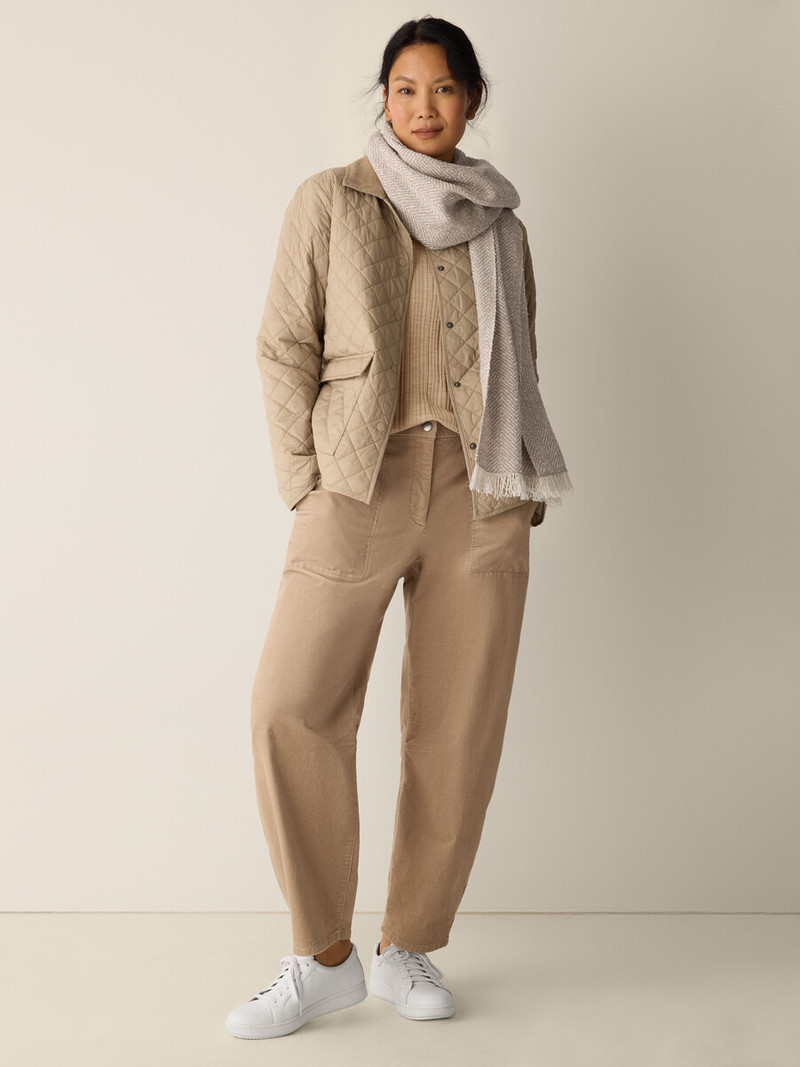 EILEEN FISHER Brushed Organic Cotton Arch Pant outlook