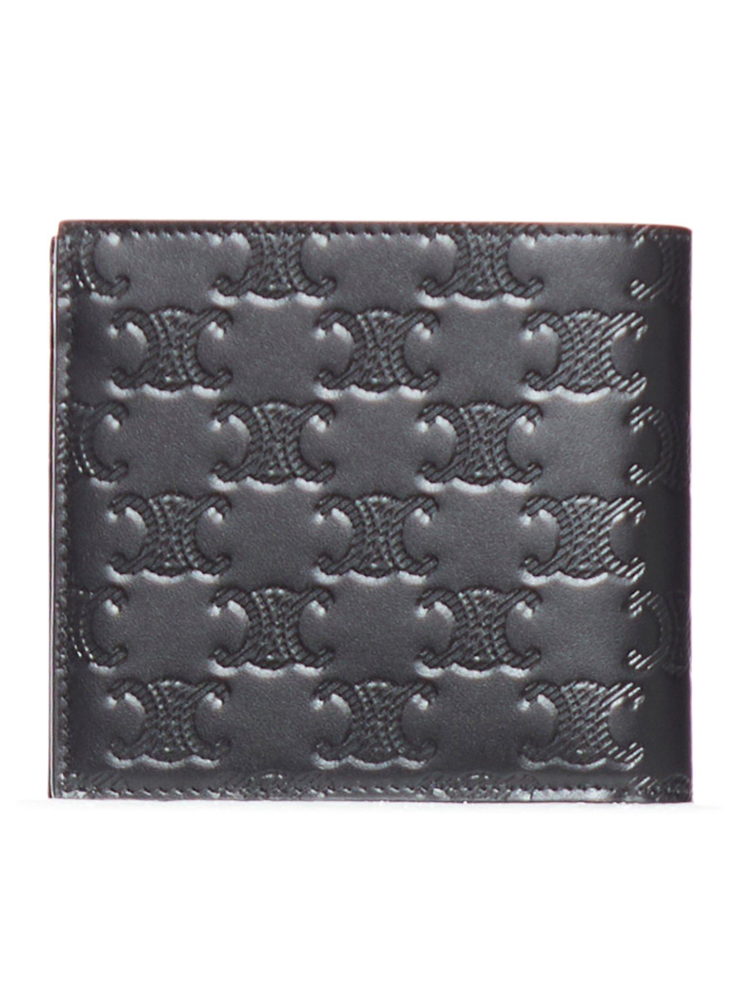 【CELINE】BI-FOLD WALLET●10B653FQB38SI Bi-fold card holder IN grained calfskin - Black | CELINE