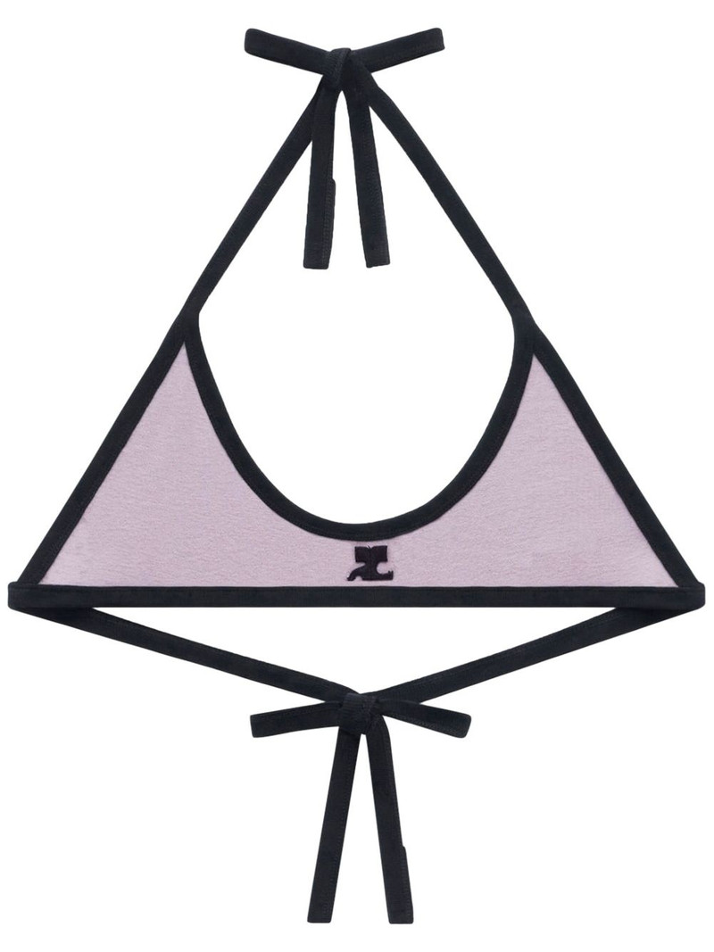 contrasting-trim bralette 1
