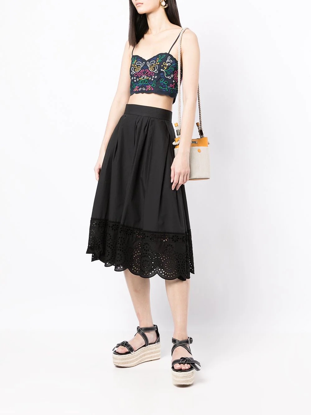 embroidered cotton top - 2