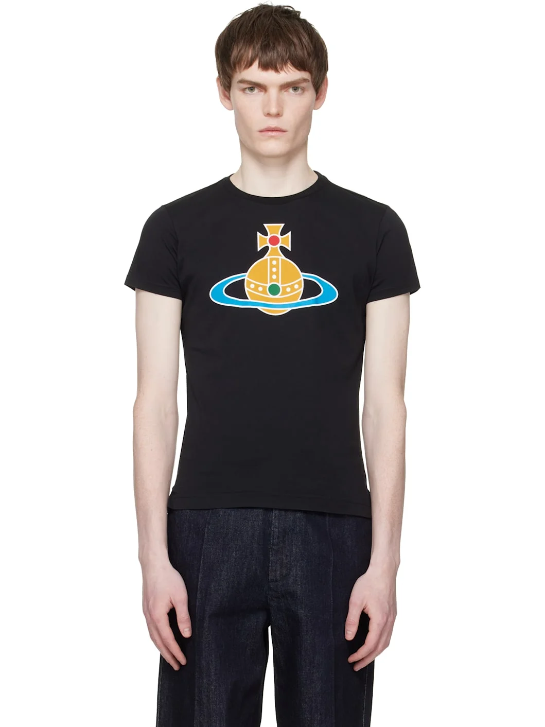 Black Oversized Orb Peru T-shirt - 1