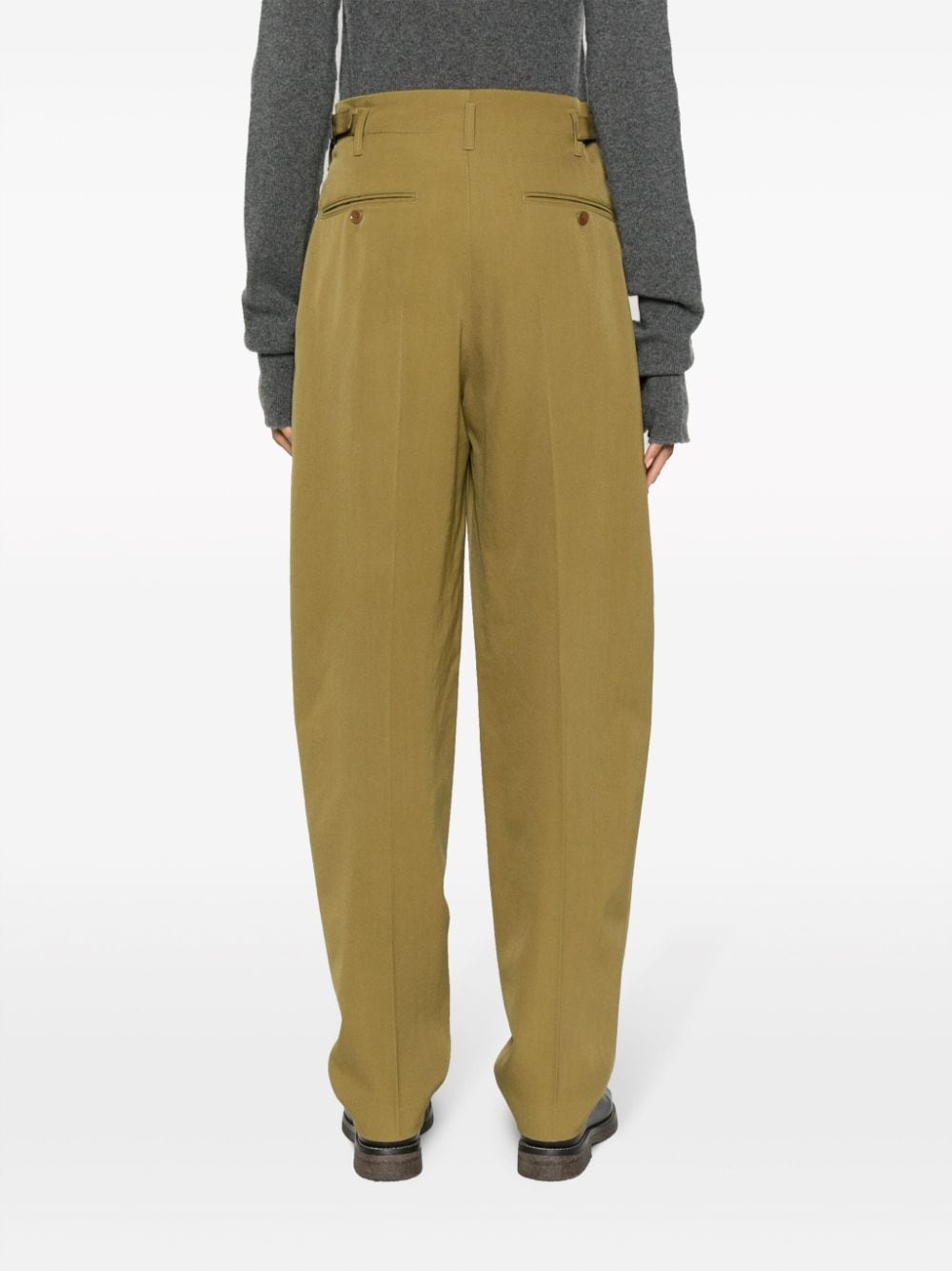 pleated virgin-wool trousers - 4