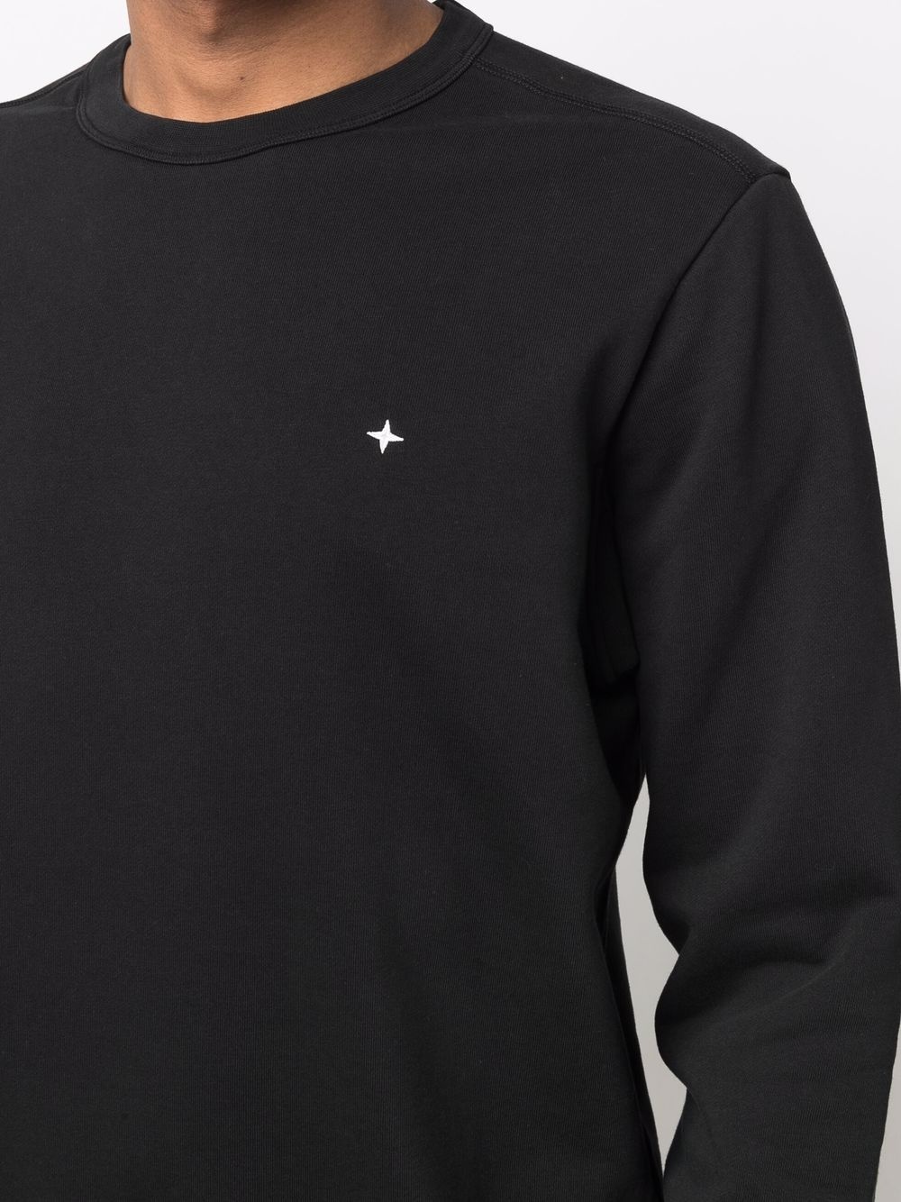 star embroidery crew-neck sweatshirt - 5