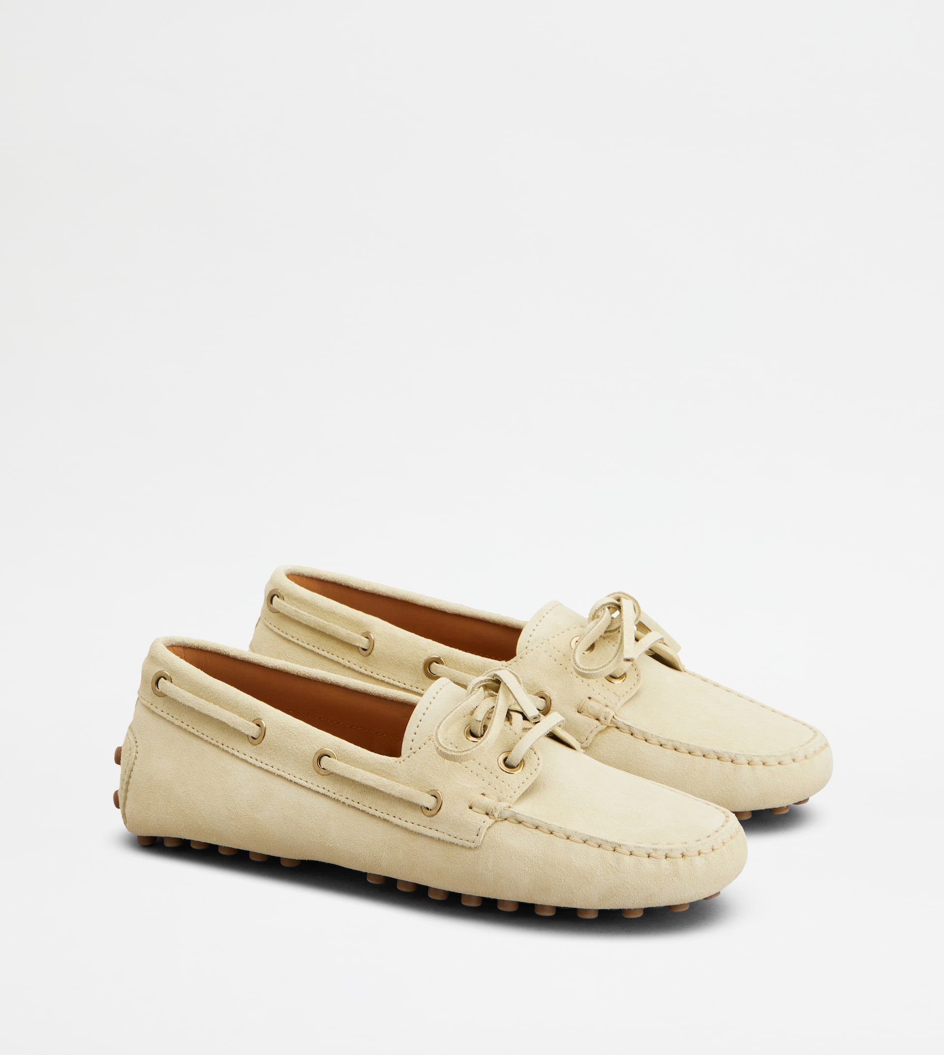 BOAT GOMMINO IN SUEDE - YELLOW - 2