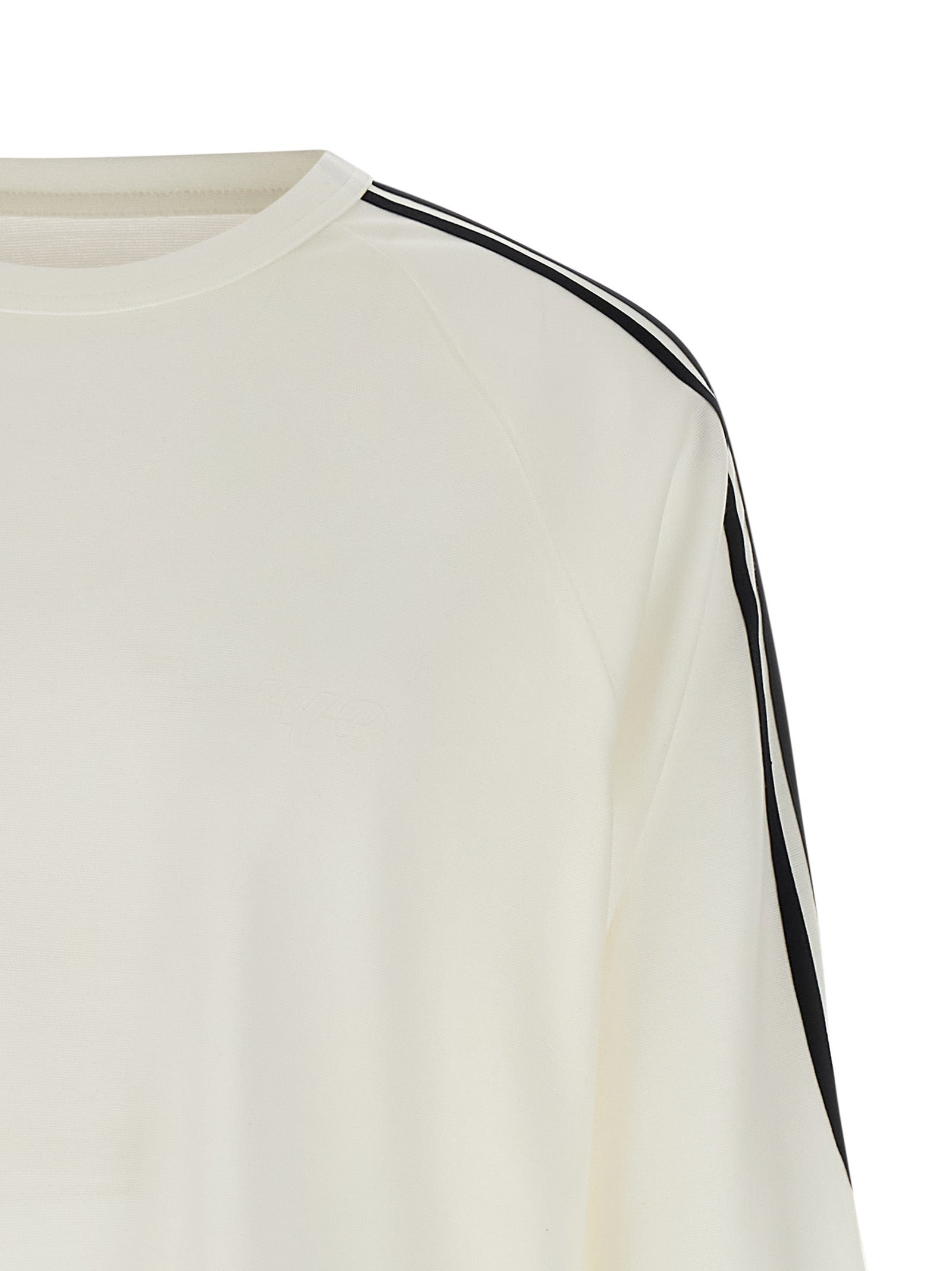 Y-3 Long Sleeve Tee 3-Stripes T-Shirt White/Black - 4