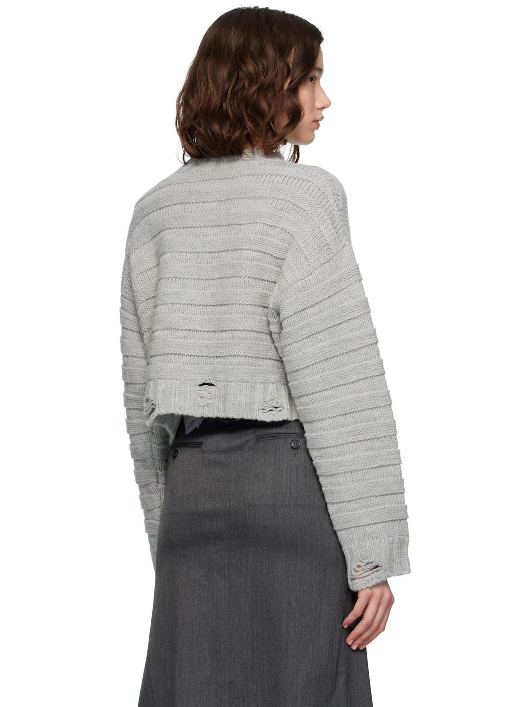 Gray Wool Sweater - 3