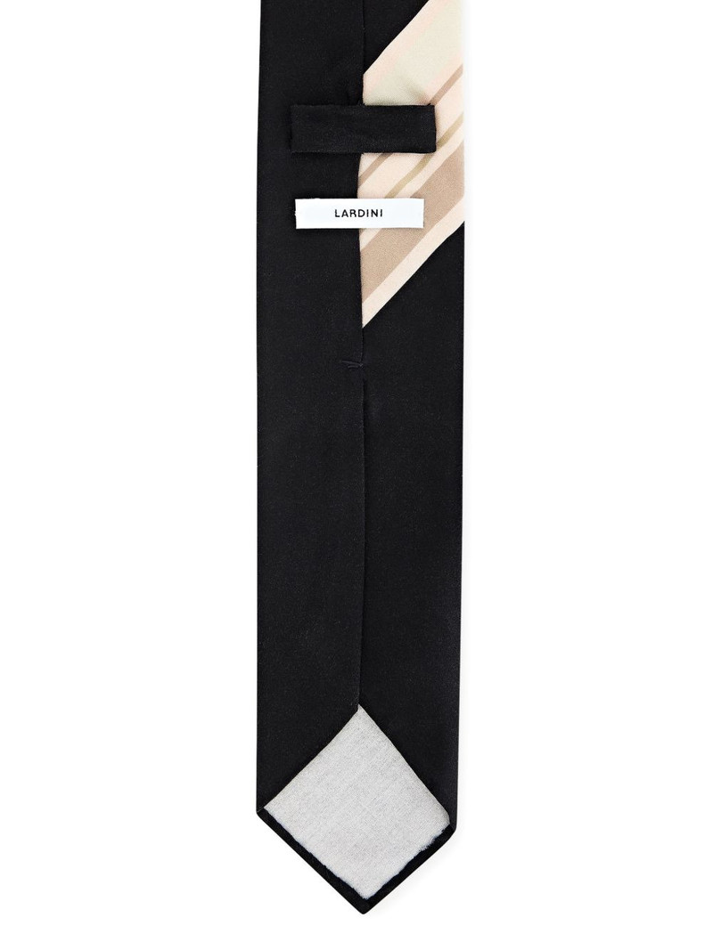 LARDINI diagonal-stripes silk tie outlook